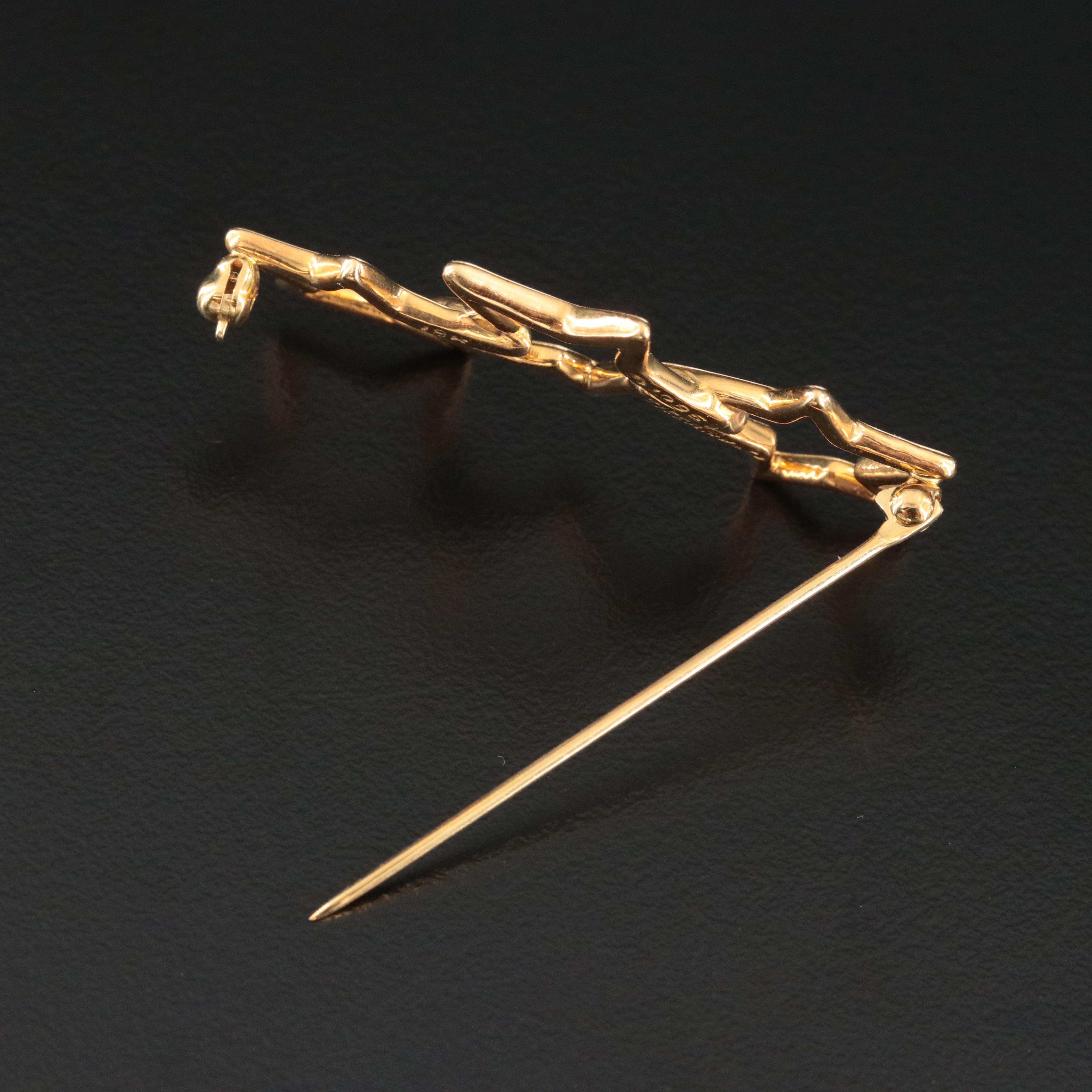 Tiffany & Co. 18K Triple Star Brooch