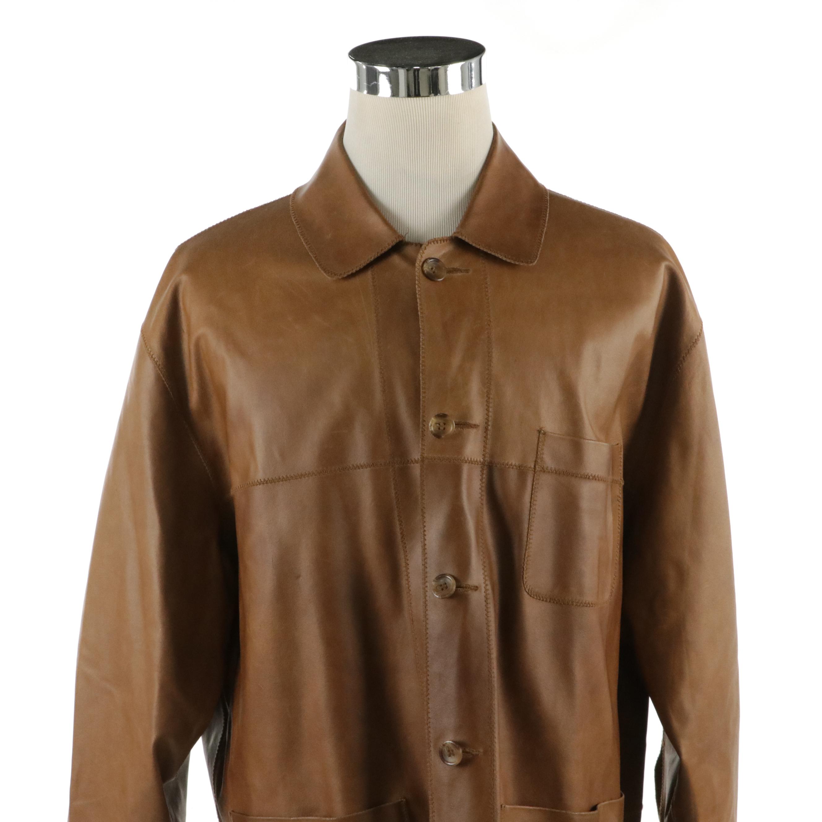 Men's Mark Shale Reversible Leather and Suede Jacket