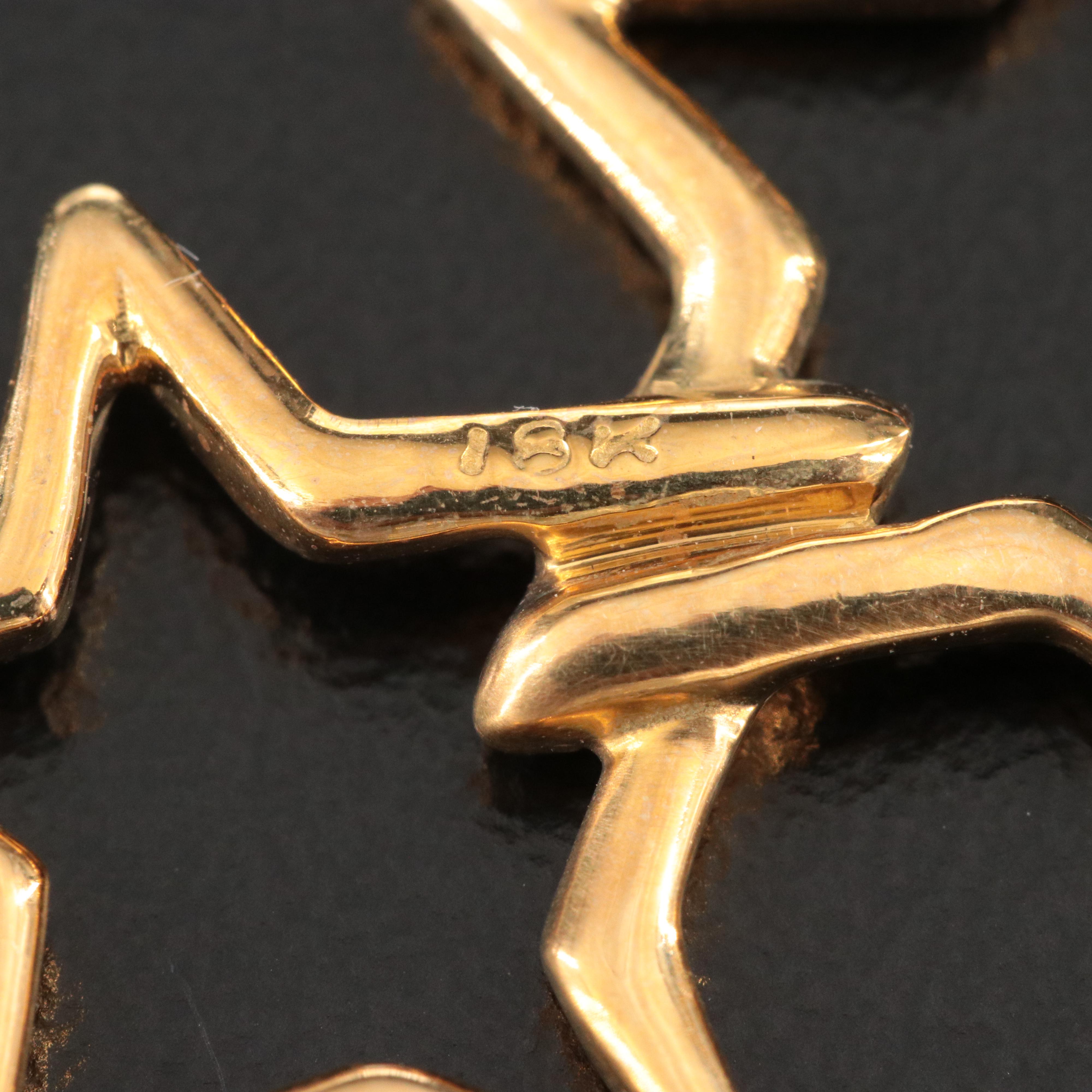 Tiffany & Co. 18K Triple Star Brooch