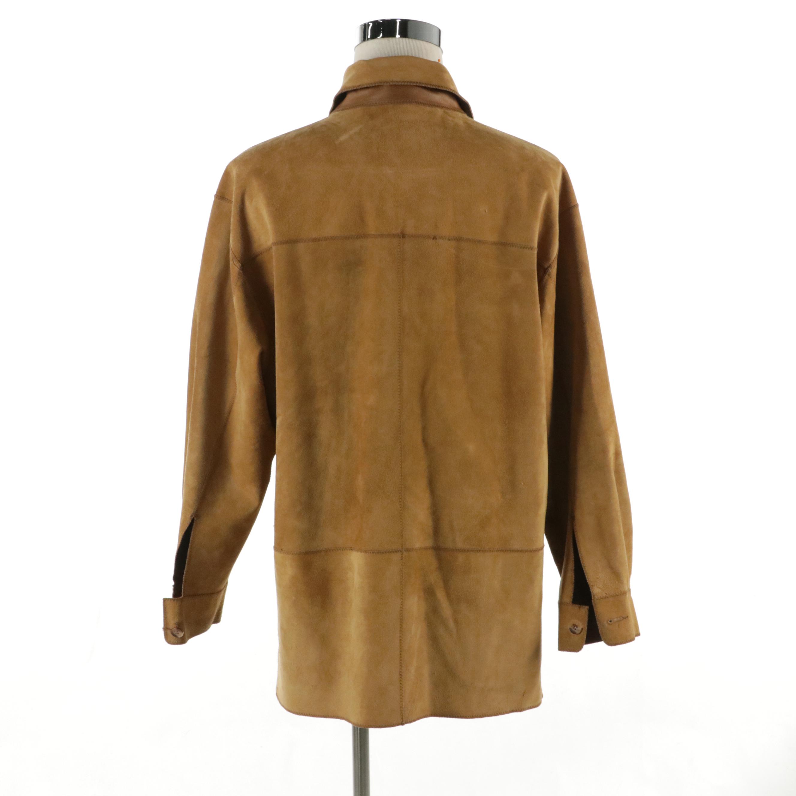 Men's Mark Shale Reversible Leather and Suede Jacket