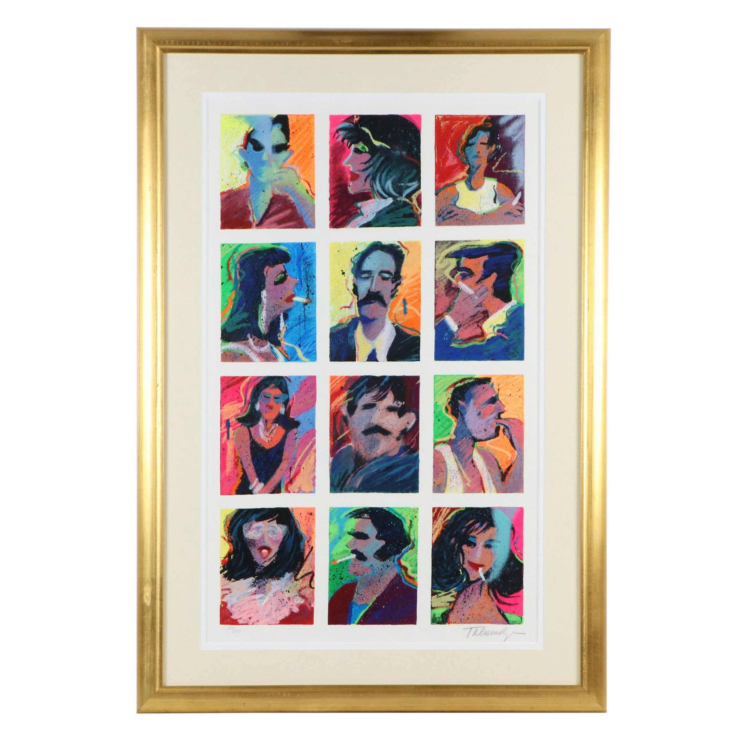 James Talmadge Serigraph "Hollywood Tough Guys and Their Women"