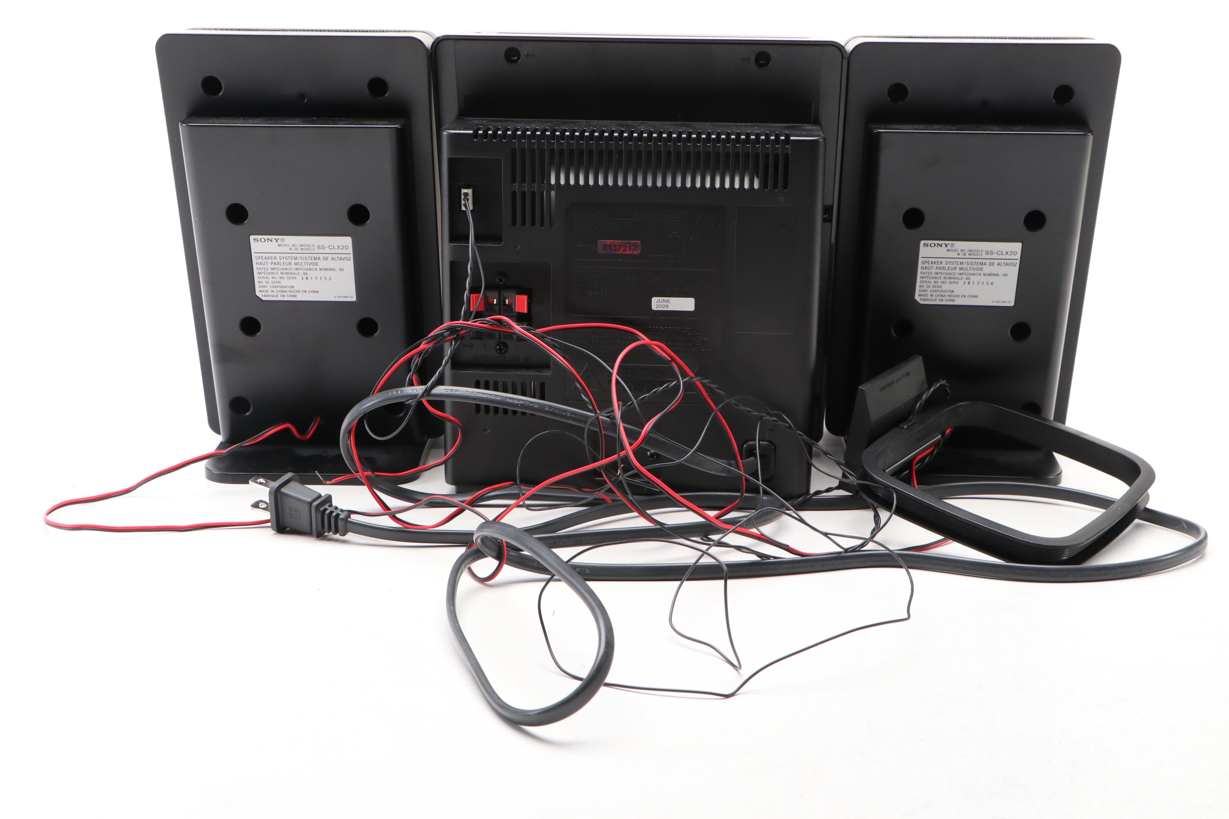 Sony SS-CLX20 Speaker System