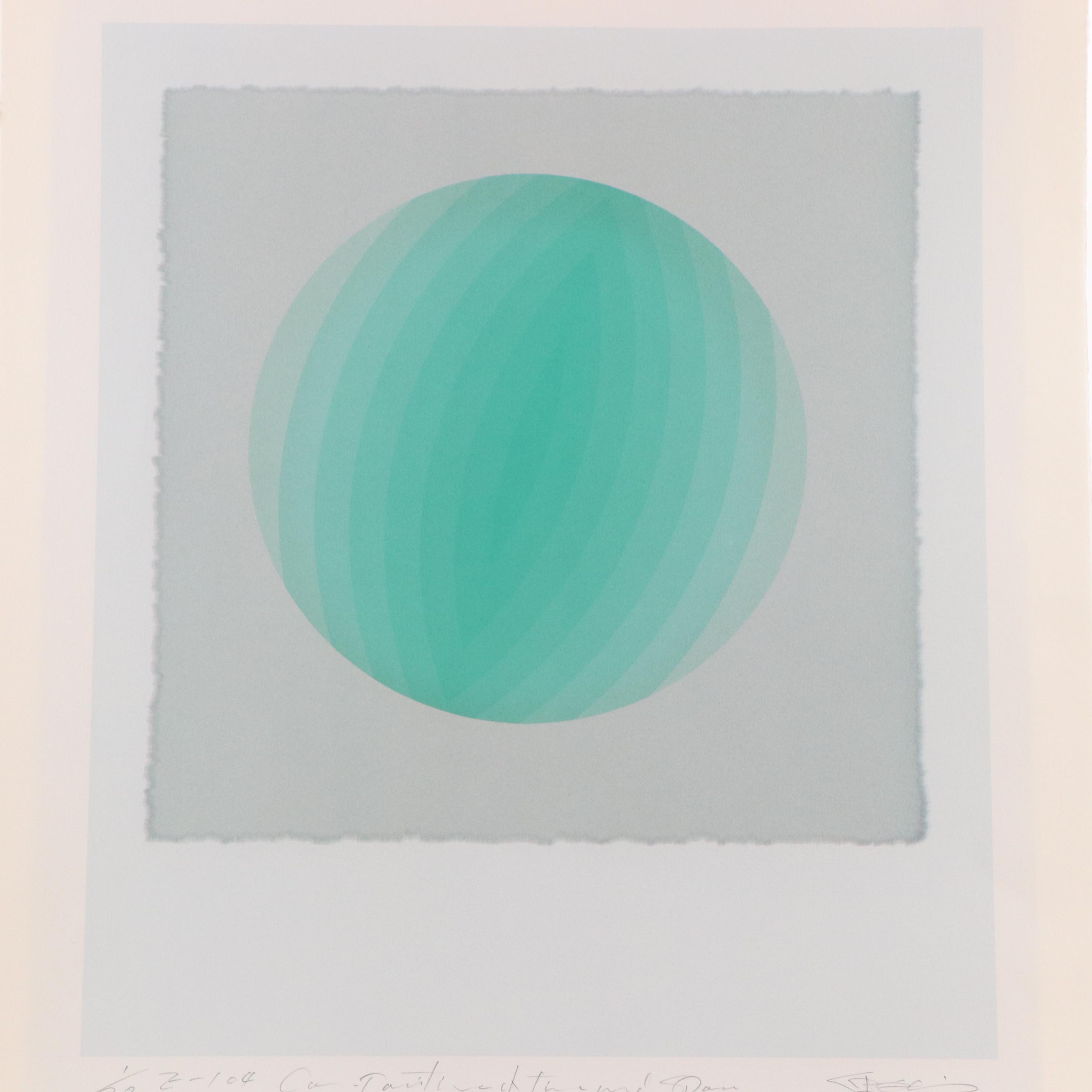 Nobuteru Shimotakahara Op Art Serigraph "Composition of Time and Space (Z-104)"