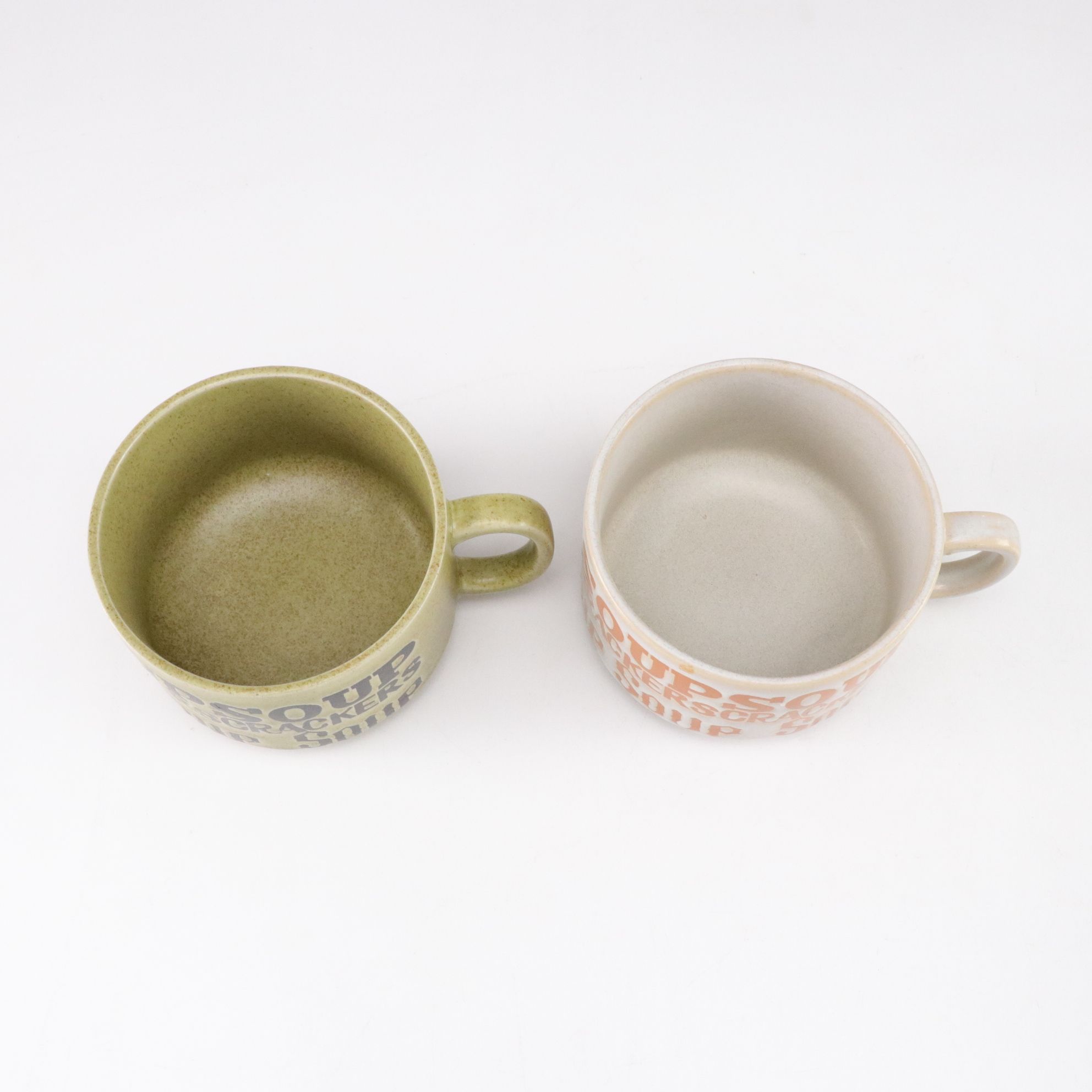 Holland Mold Ceramic "Lettuce" Covered Casserole with Soup Cups and Salad Bowls