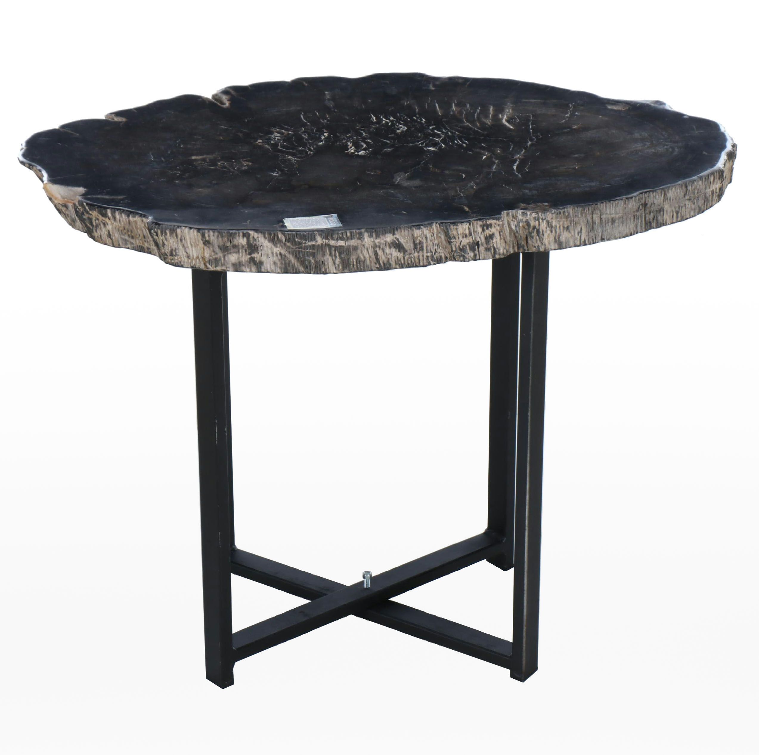 Petrified Wood Slab Table