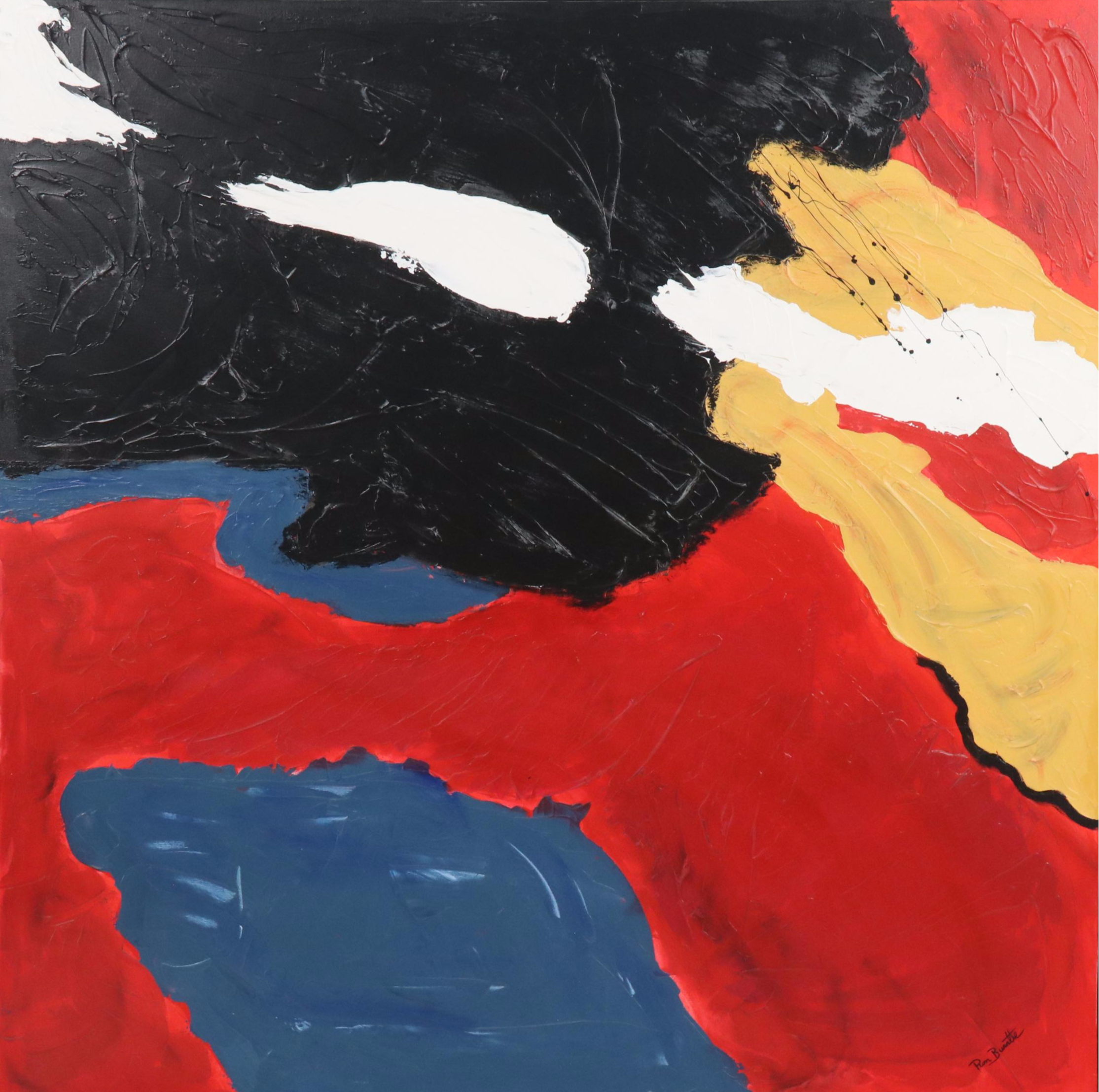 Ron Burnette Abstract Acrylic Painting