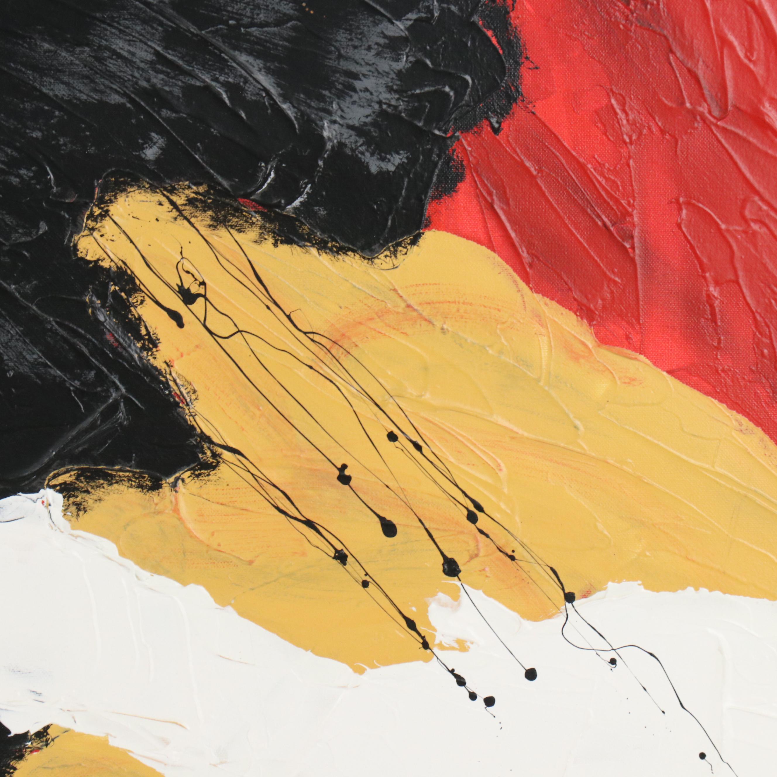 Ron Burnette Abstract Acrylic Painting