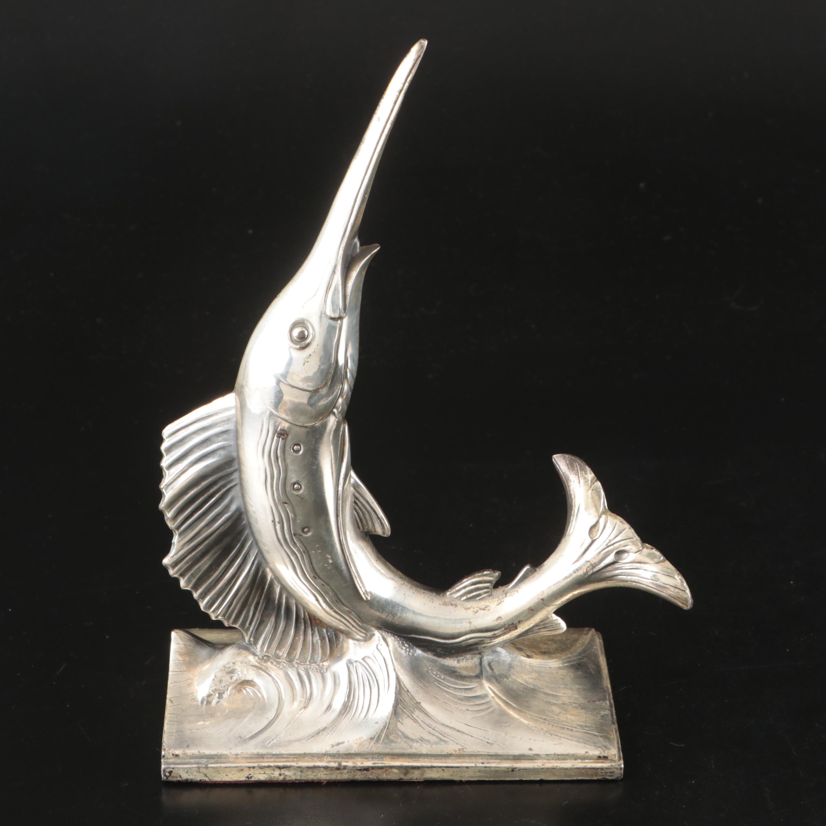 Wendell August Hammered Pewter Plate with More Metal Office Accessories