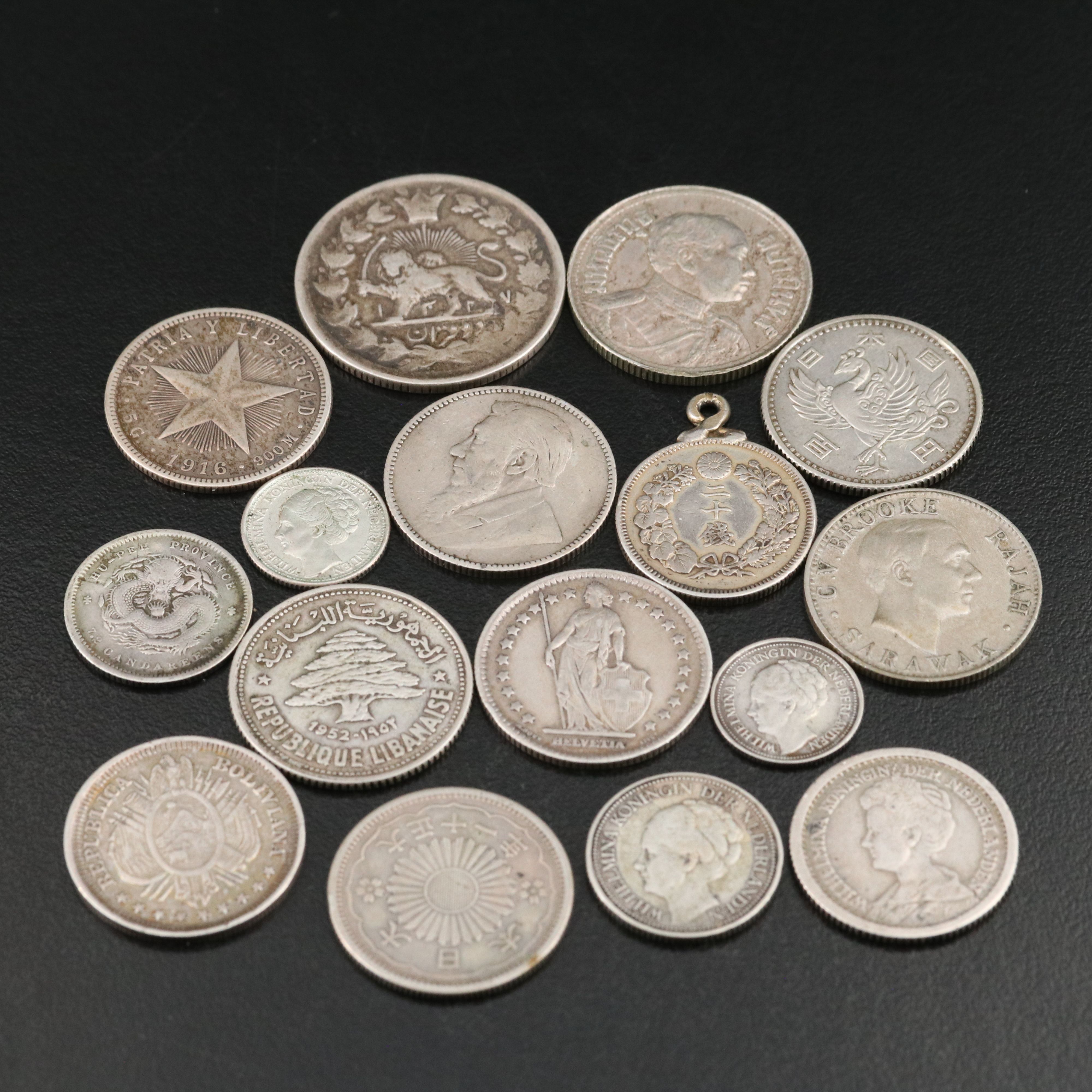 Collection of Sixteen Foreign Silver Coins