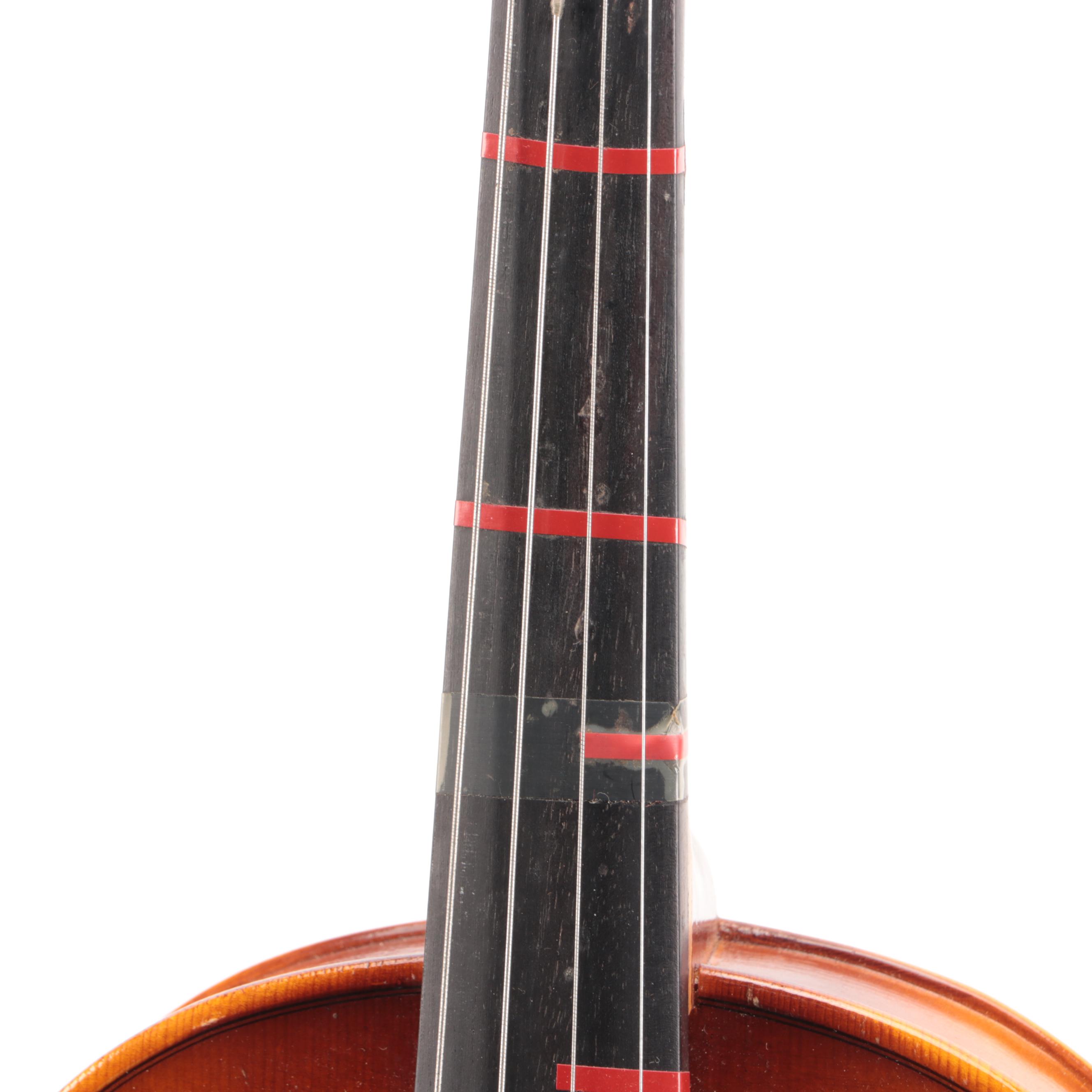 A.R. Seidel Violin with Bow and Tolex Travel Case