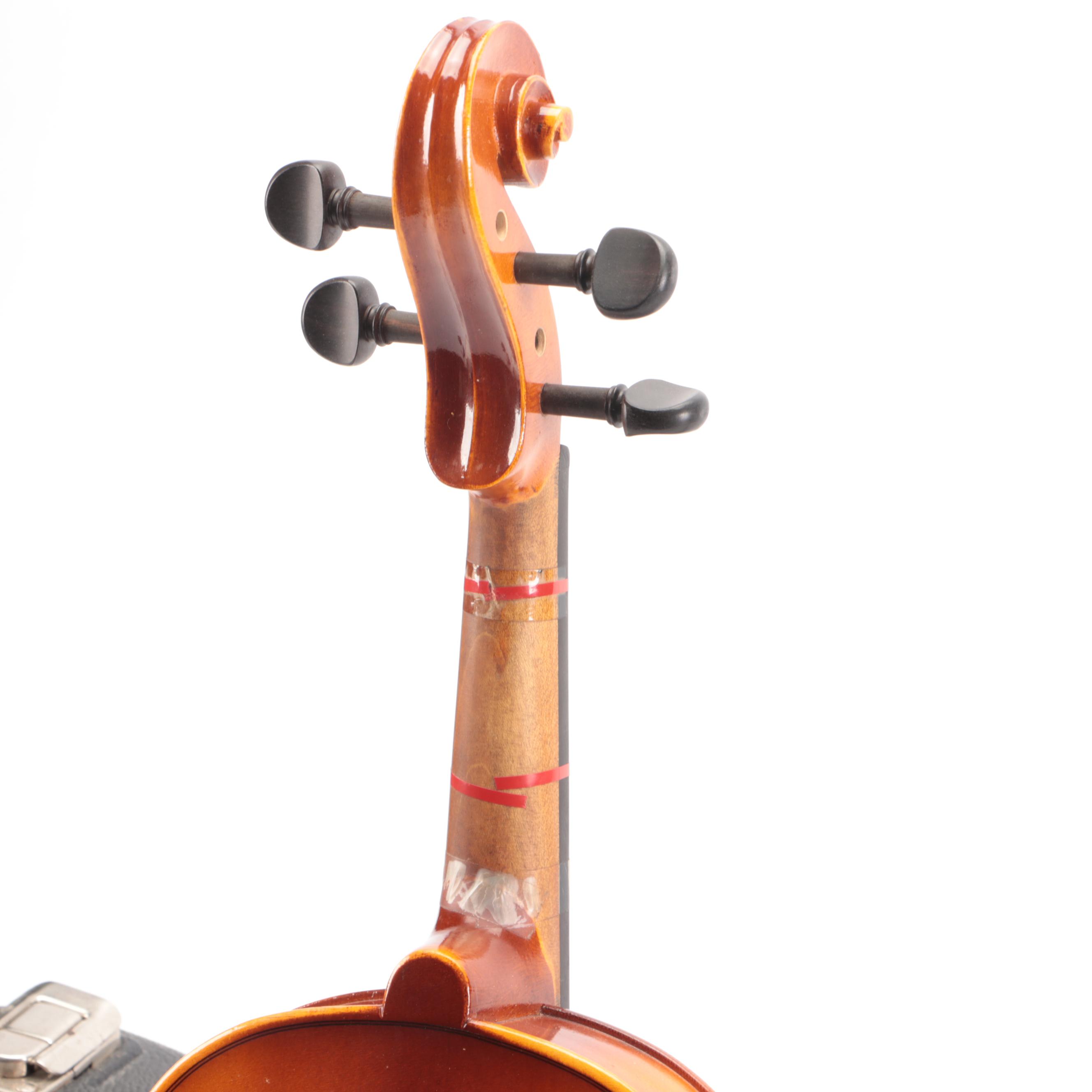 A.R. Seidel Violin with Bow and Tolex Travel Case