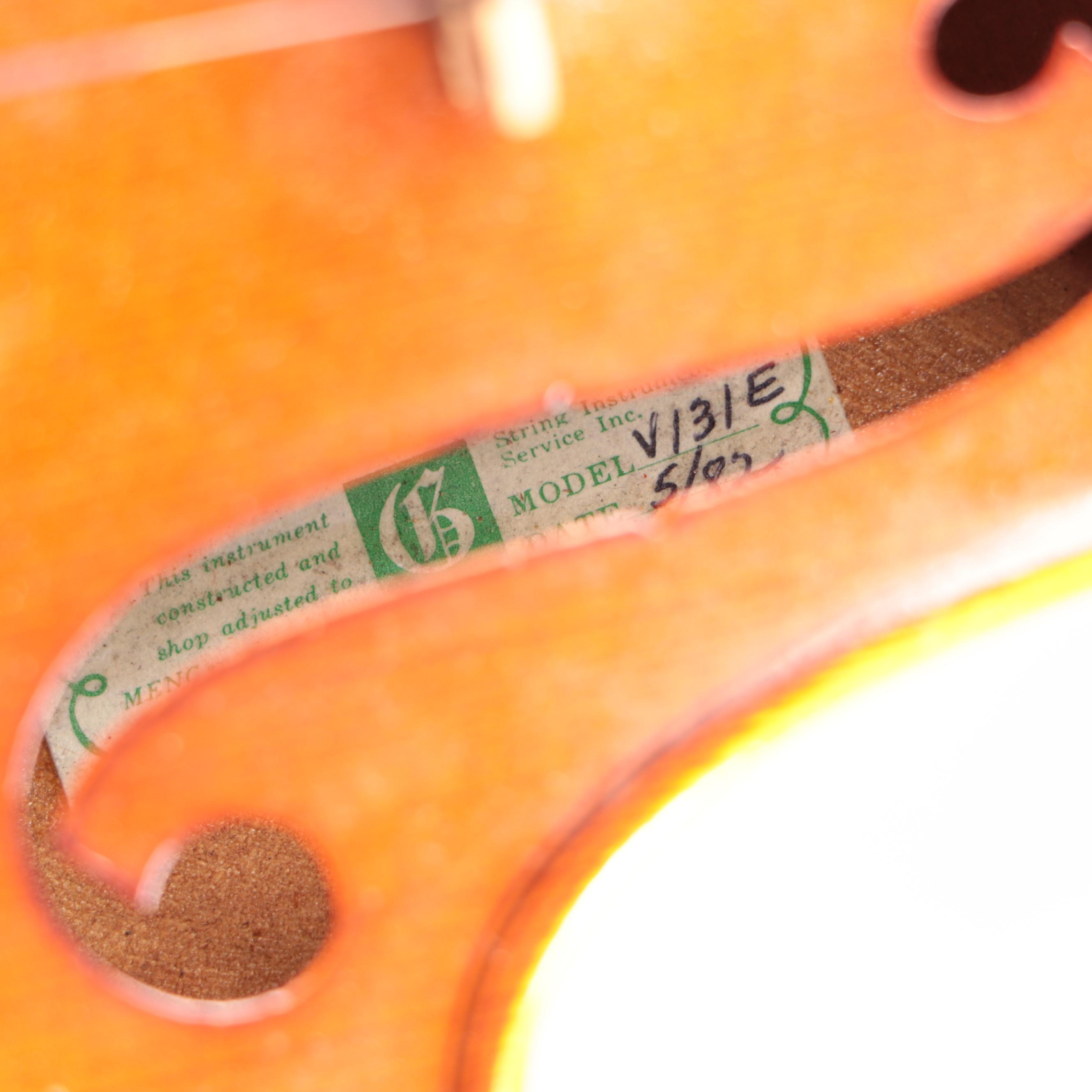 A.R. Seidel Violin with Bow and Tolex Travel Case