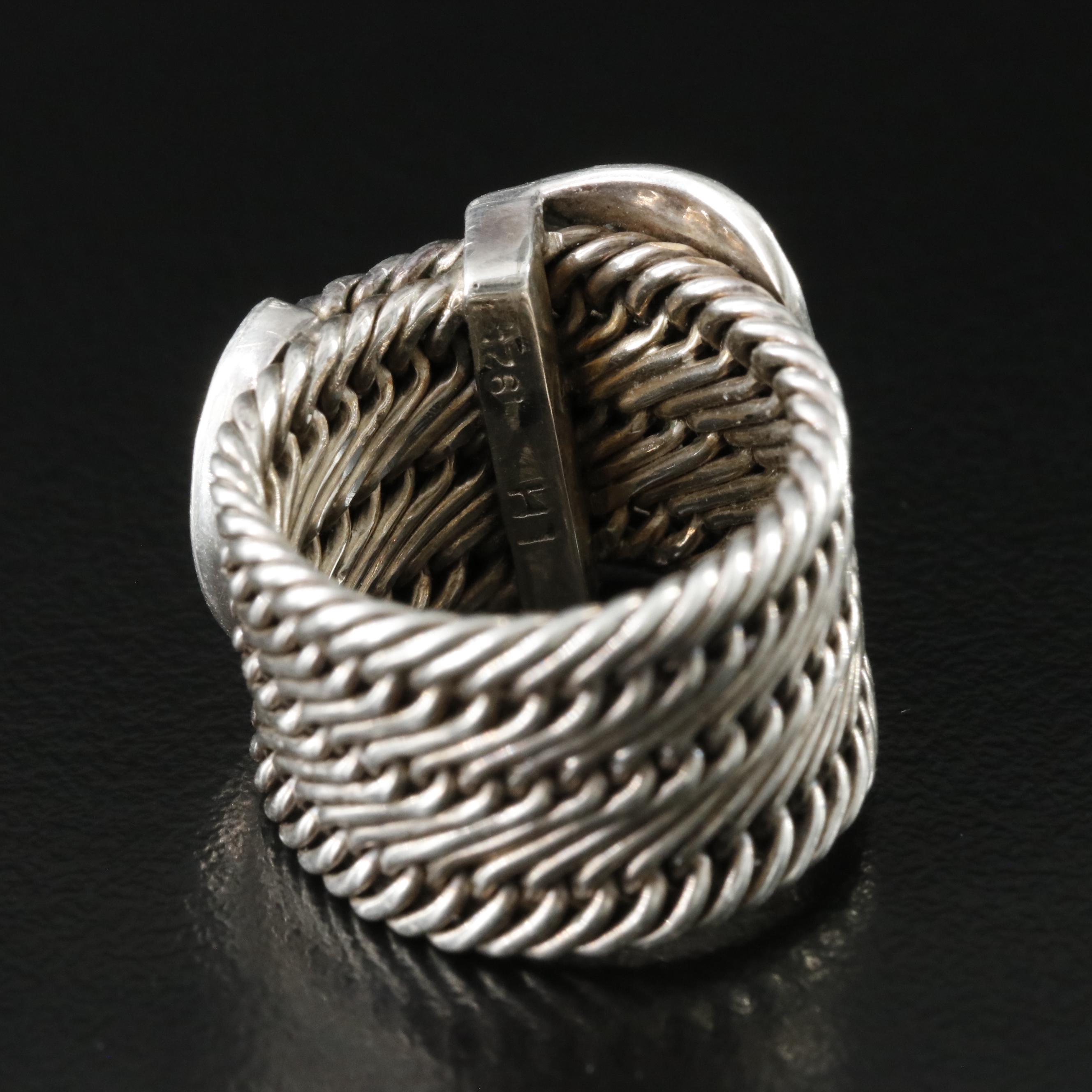 Sterling Buckle Ring