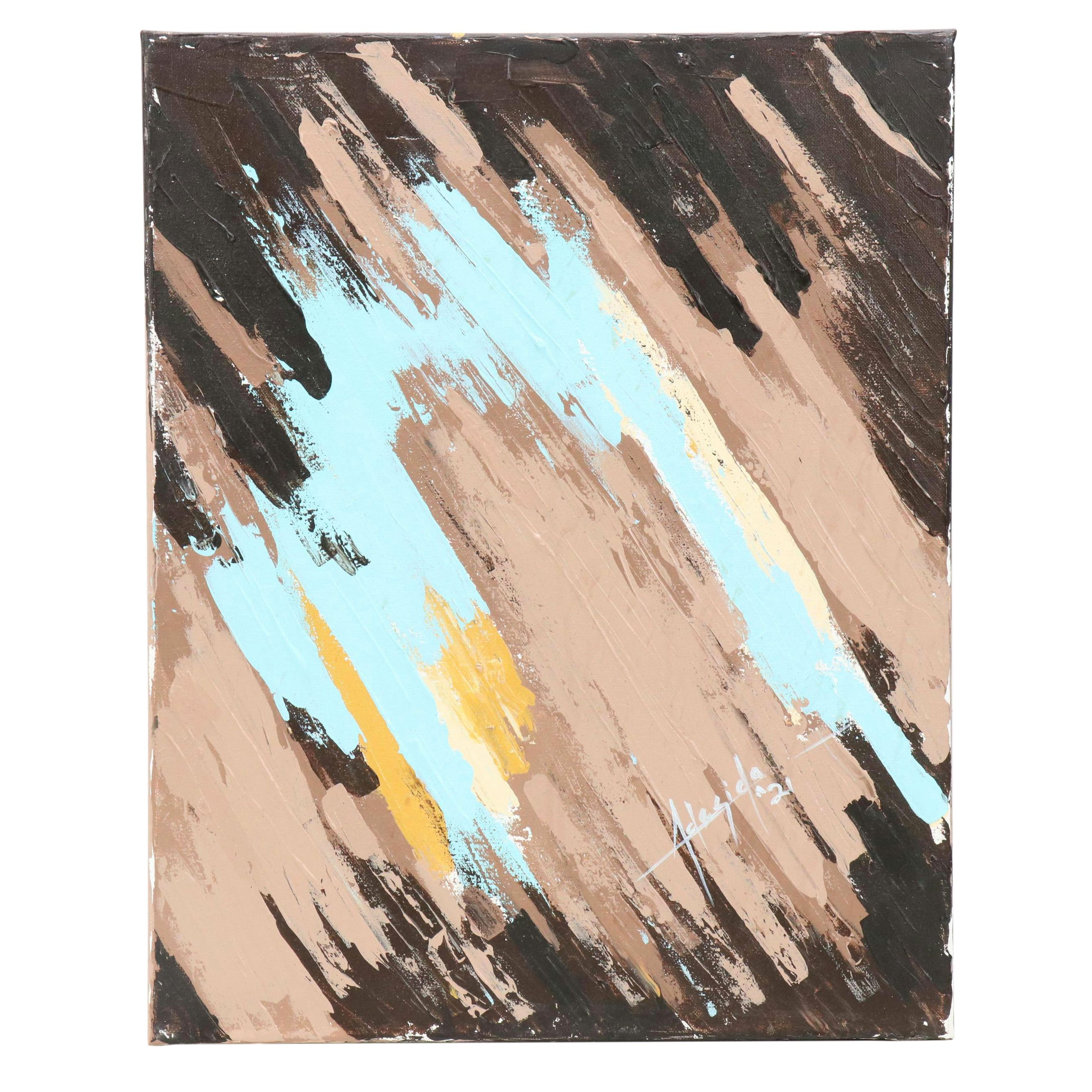 Adedotun Adesida Abstract Acrylic Painting, 2021