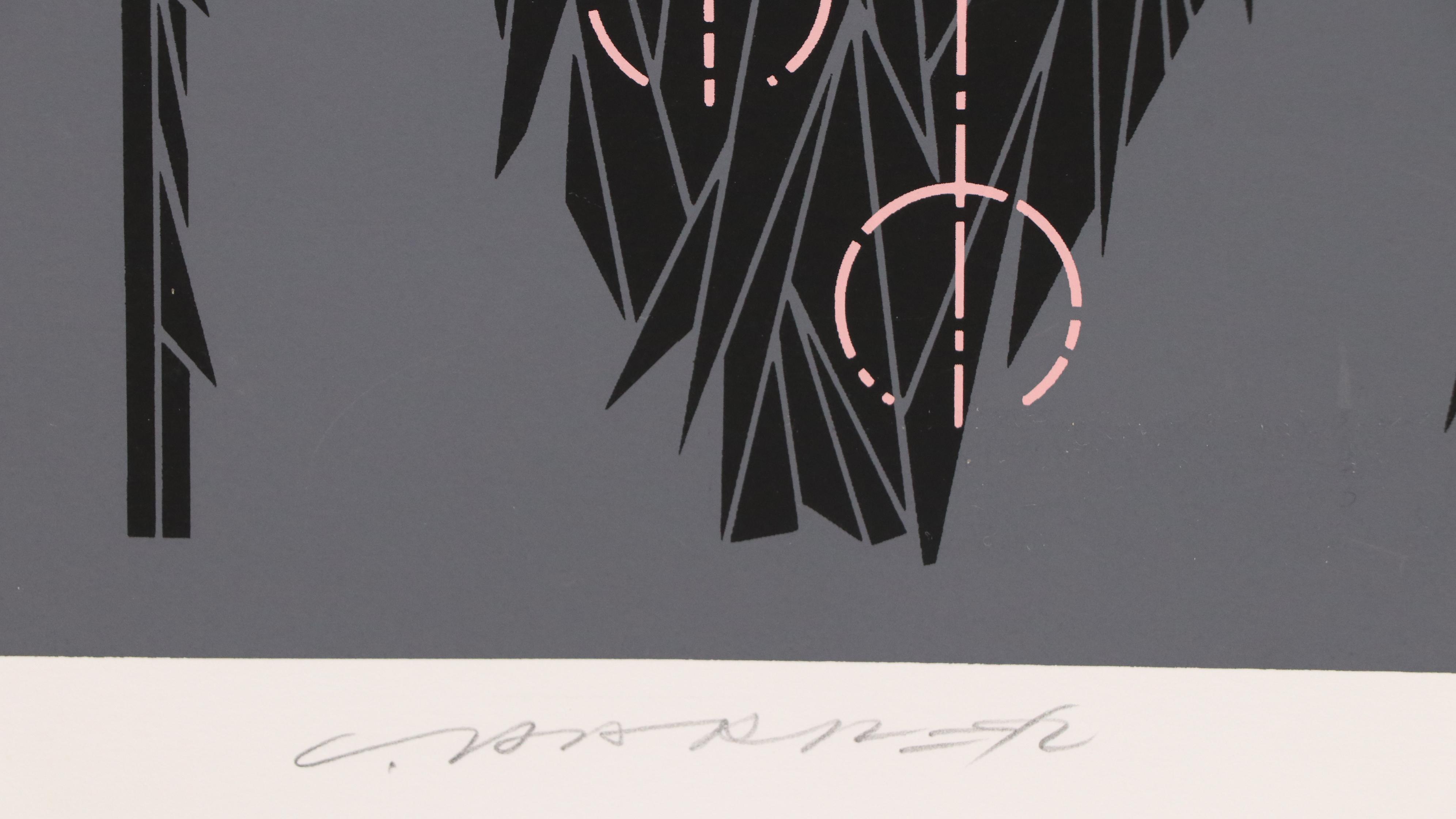 Charley Harper Serigraph "Buzz Off, You Turkey!," 1979