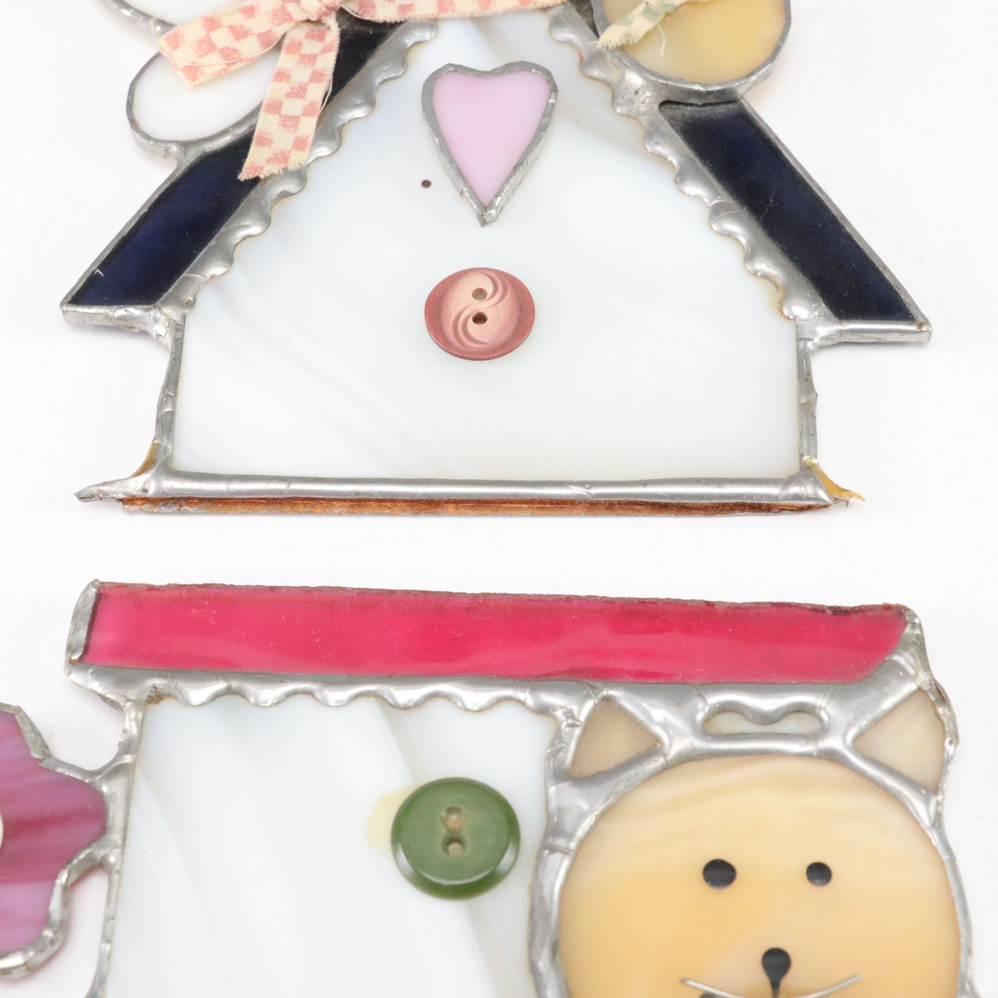 Six Stained Glass Sun Catchers with Cats and More