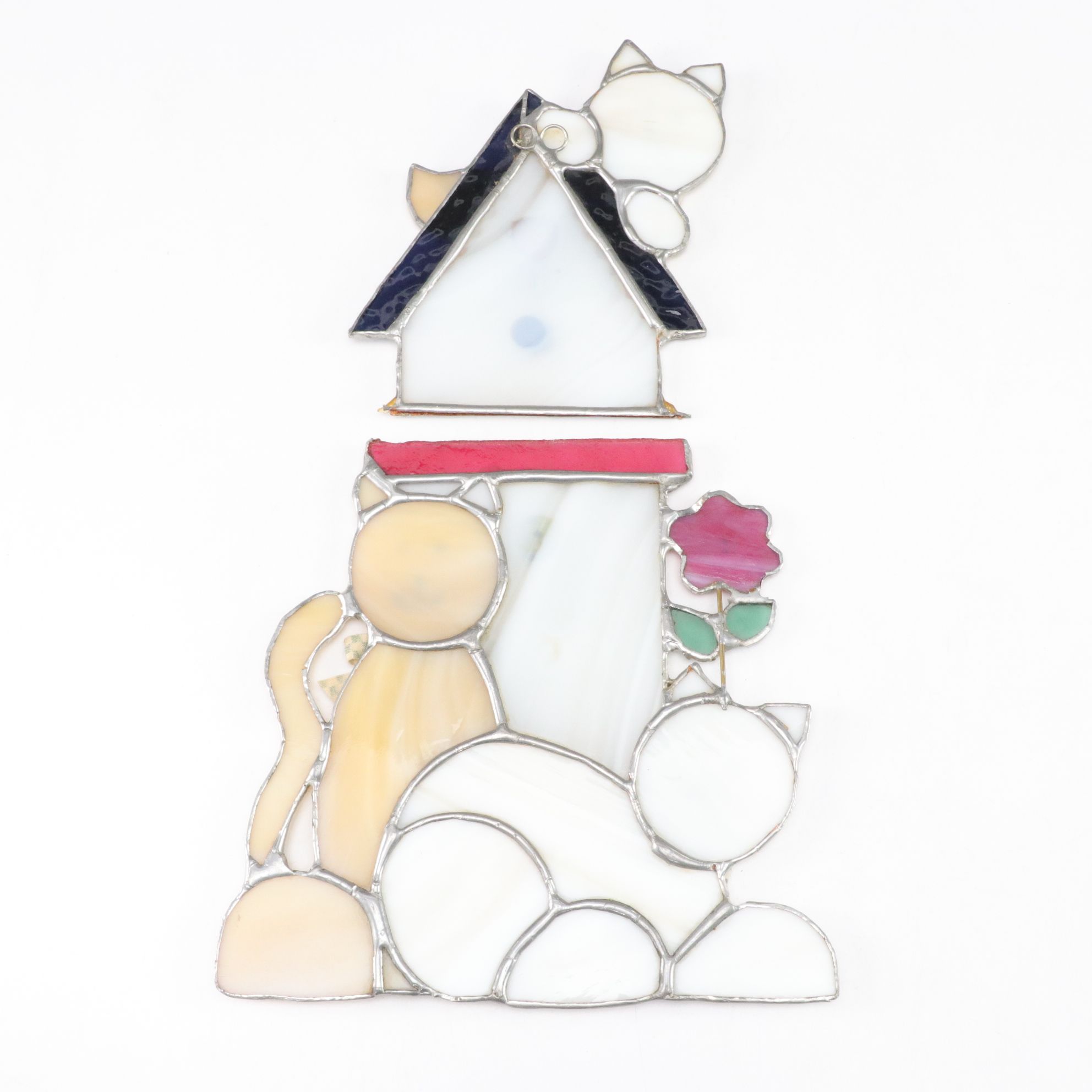 Six Stained Glass Sun Catchers with Cats and More