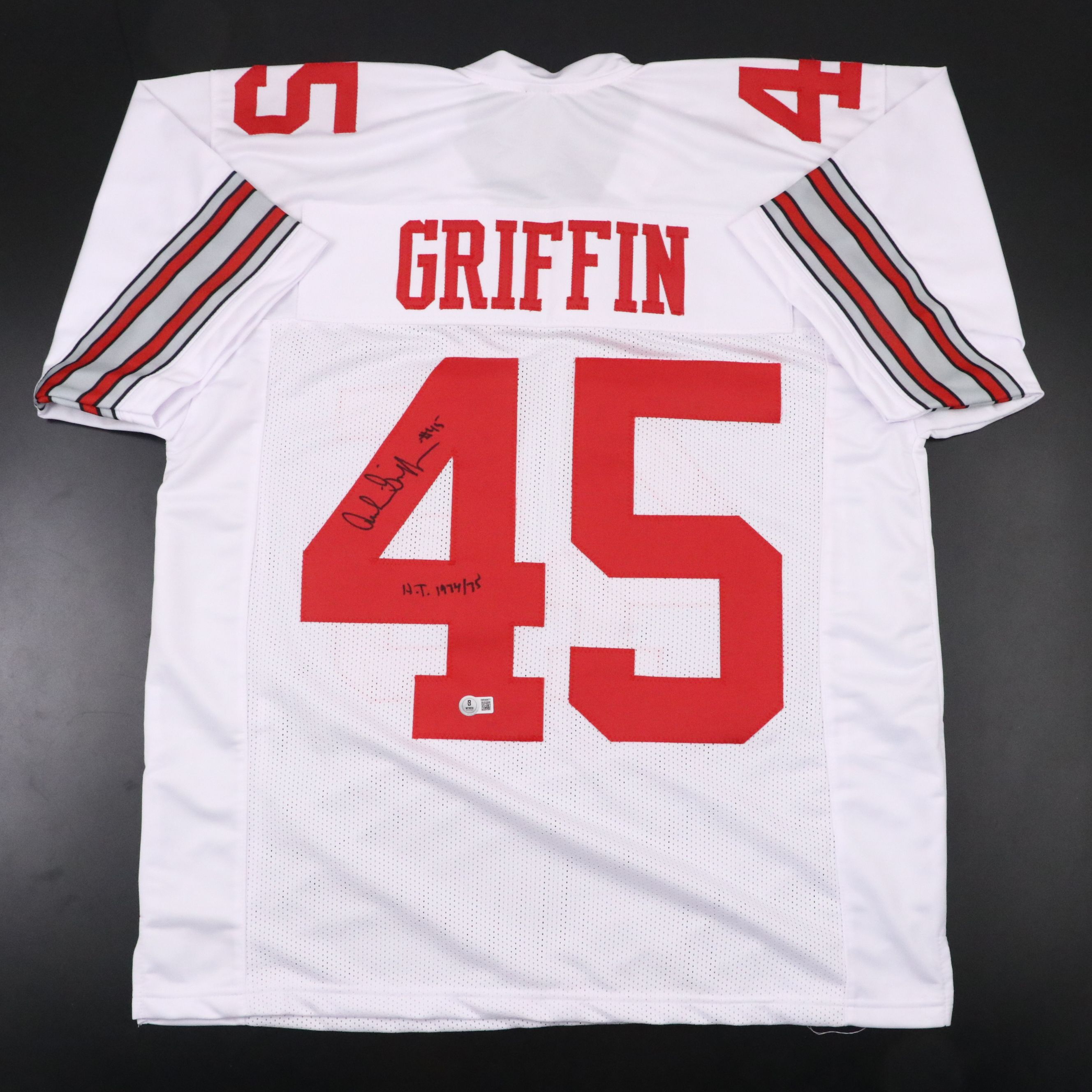 Archie Griffin Signed "H.T. 1974/75" Ohio State Football Jersey, Beckett