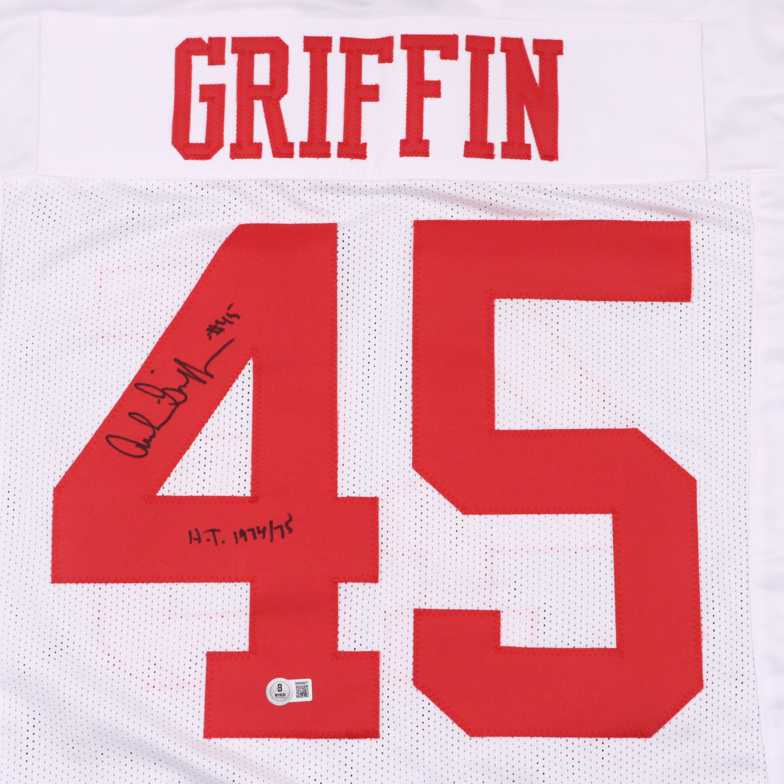 Archie Griffin Signed "H.T. 1974/75" Ohio State Football Jersey, Beckett
