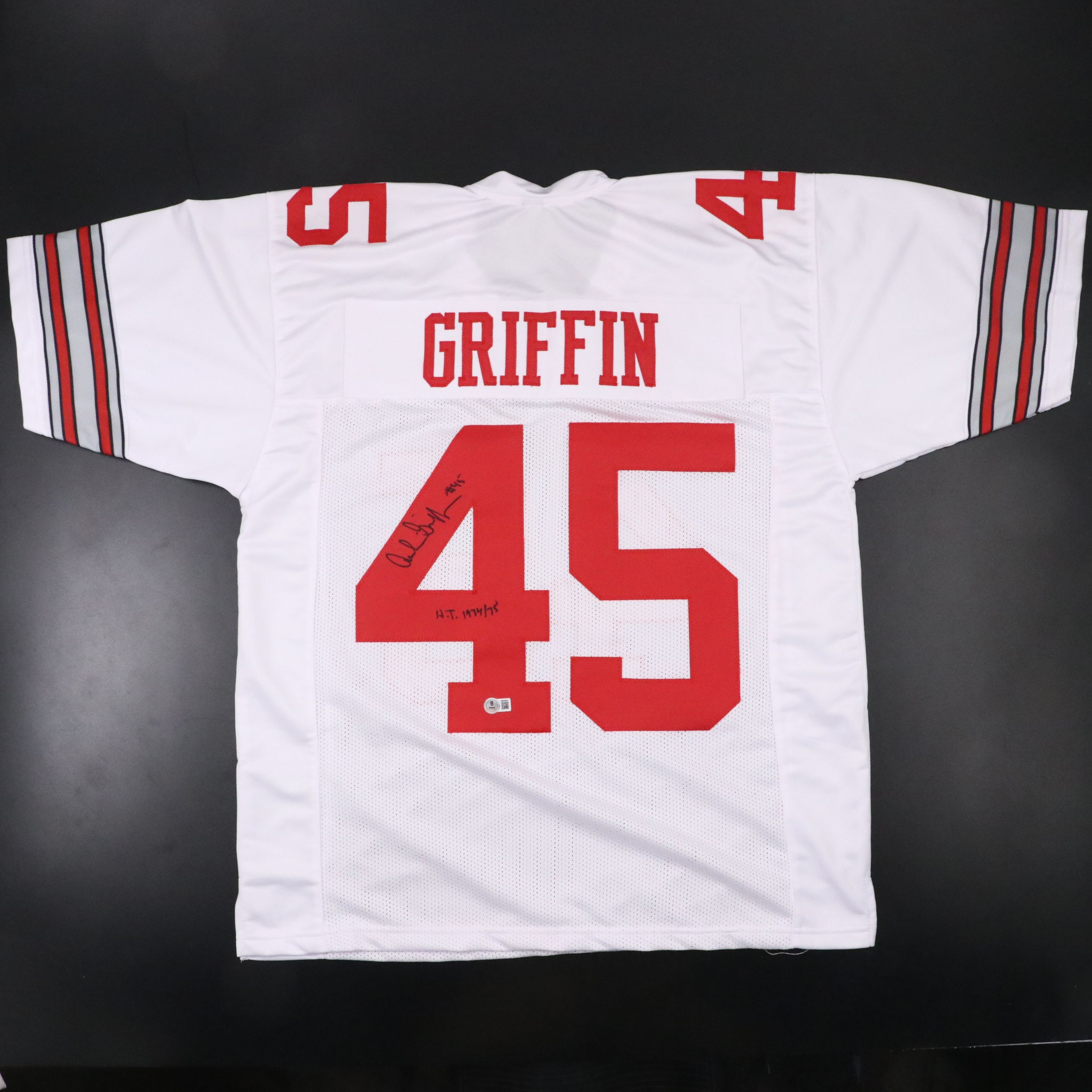 Archie Griffin Signed "H.T. 1974/75" Ohio State Football Jersey, Beckett