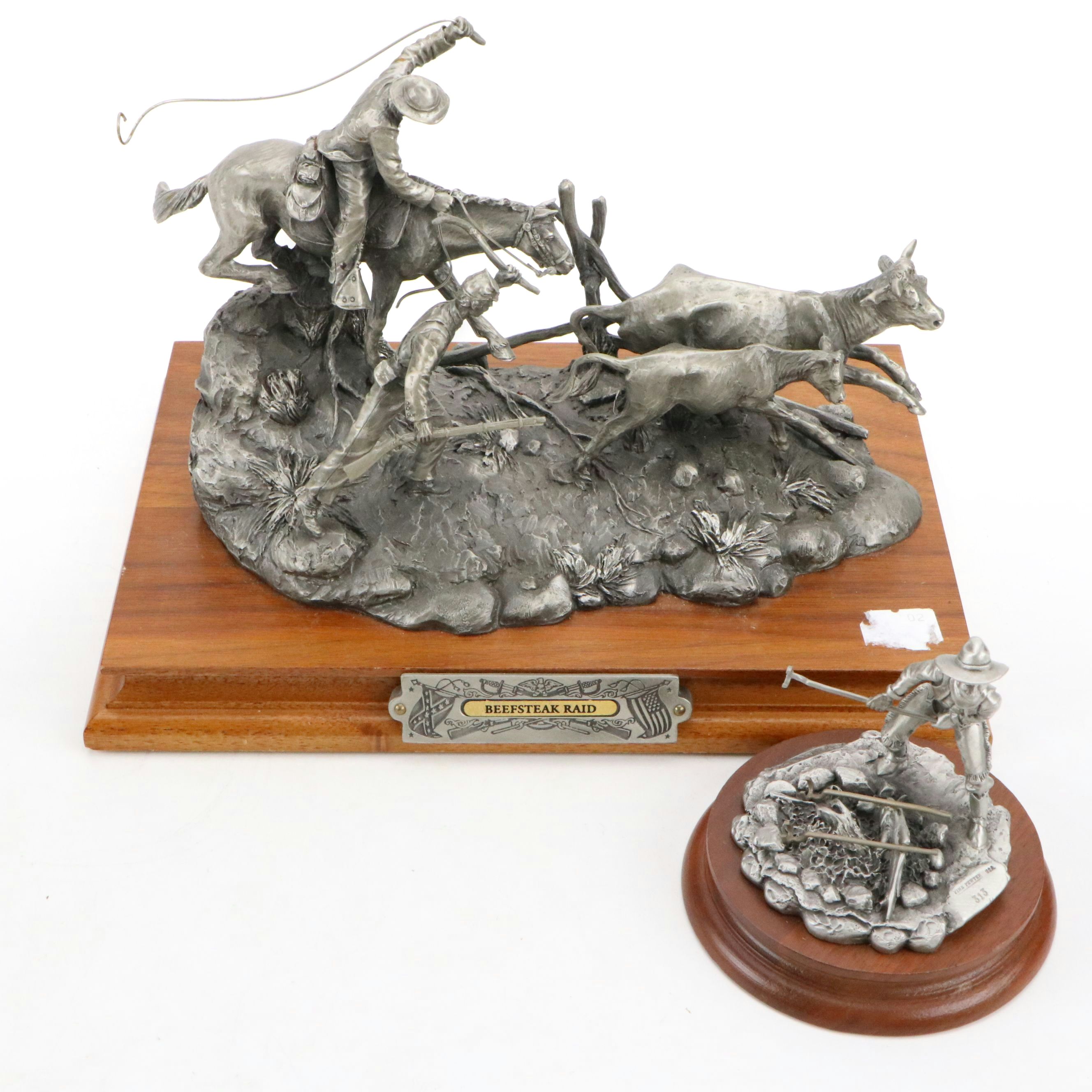 Francis J. Barnum for Chilmark "Beefsteak Raid" with Other Pewter Figurine