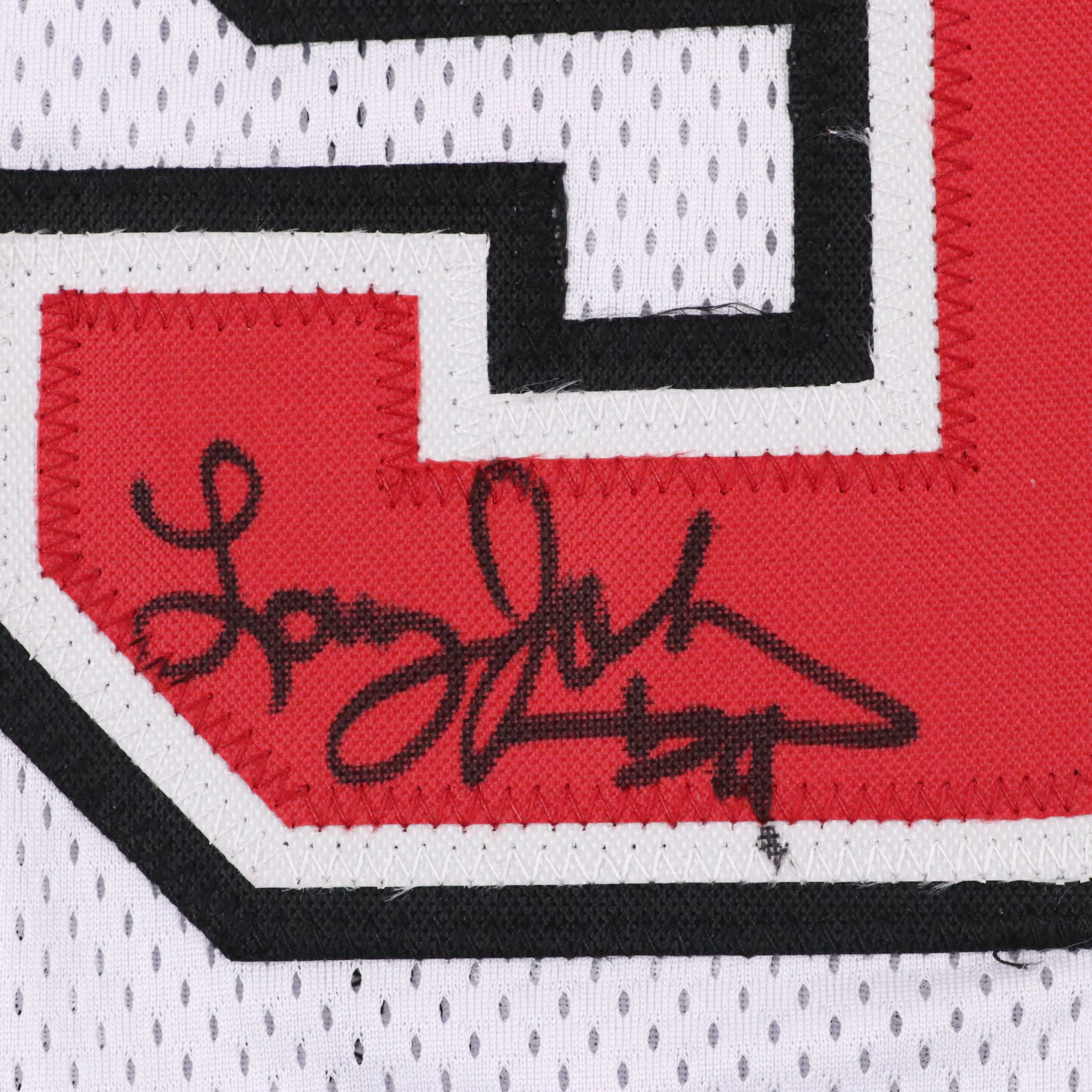 Larry Johnson, Stacy Augmon, Anderson Hunt, and Moses Scurry Signed UNLV Jersey