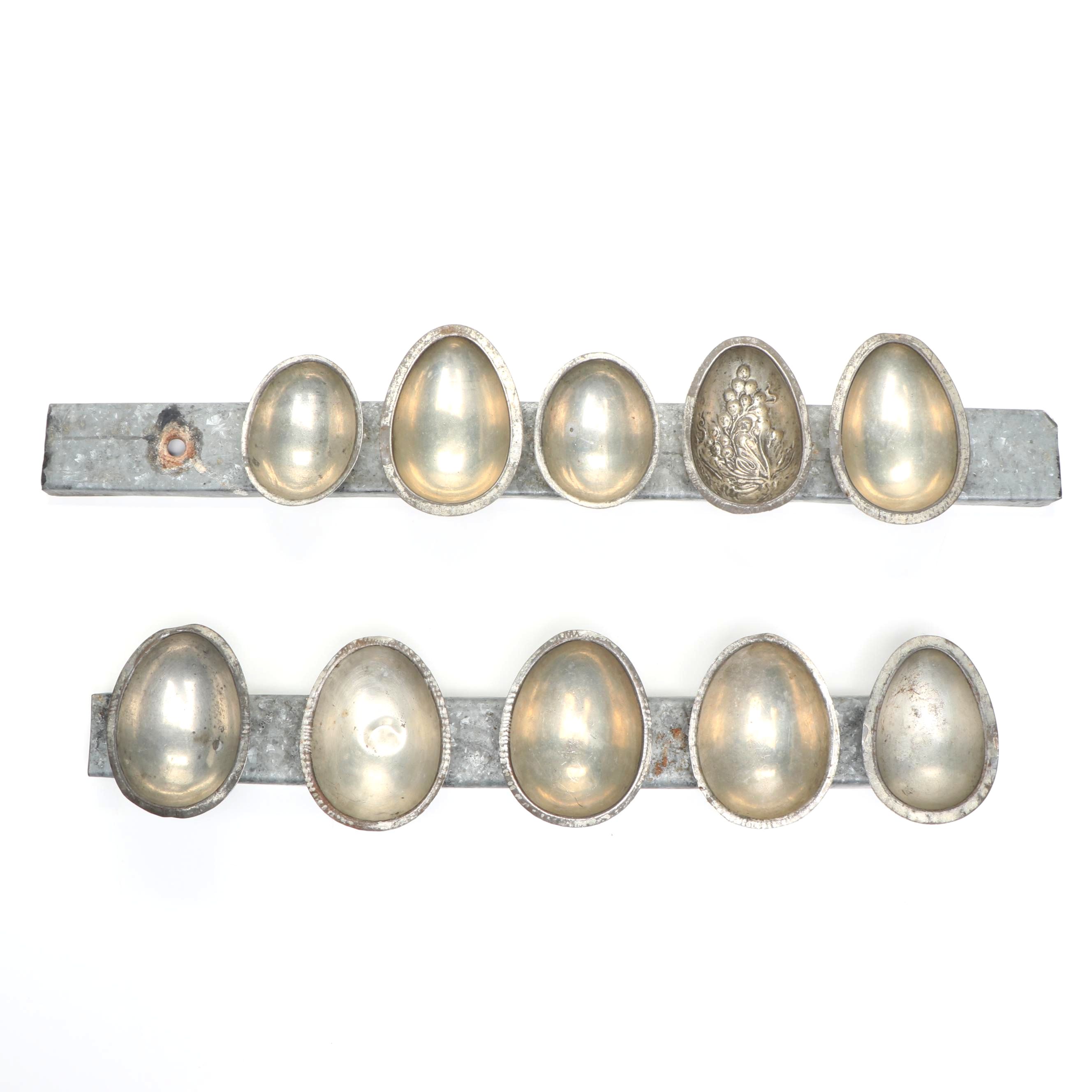 Vintage Metal Chocolate Egg Molds