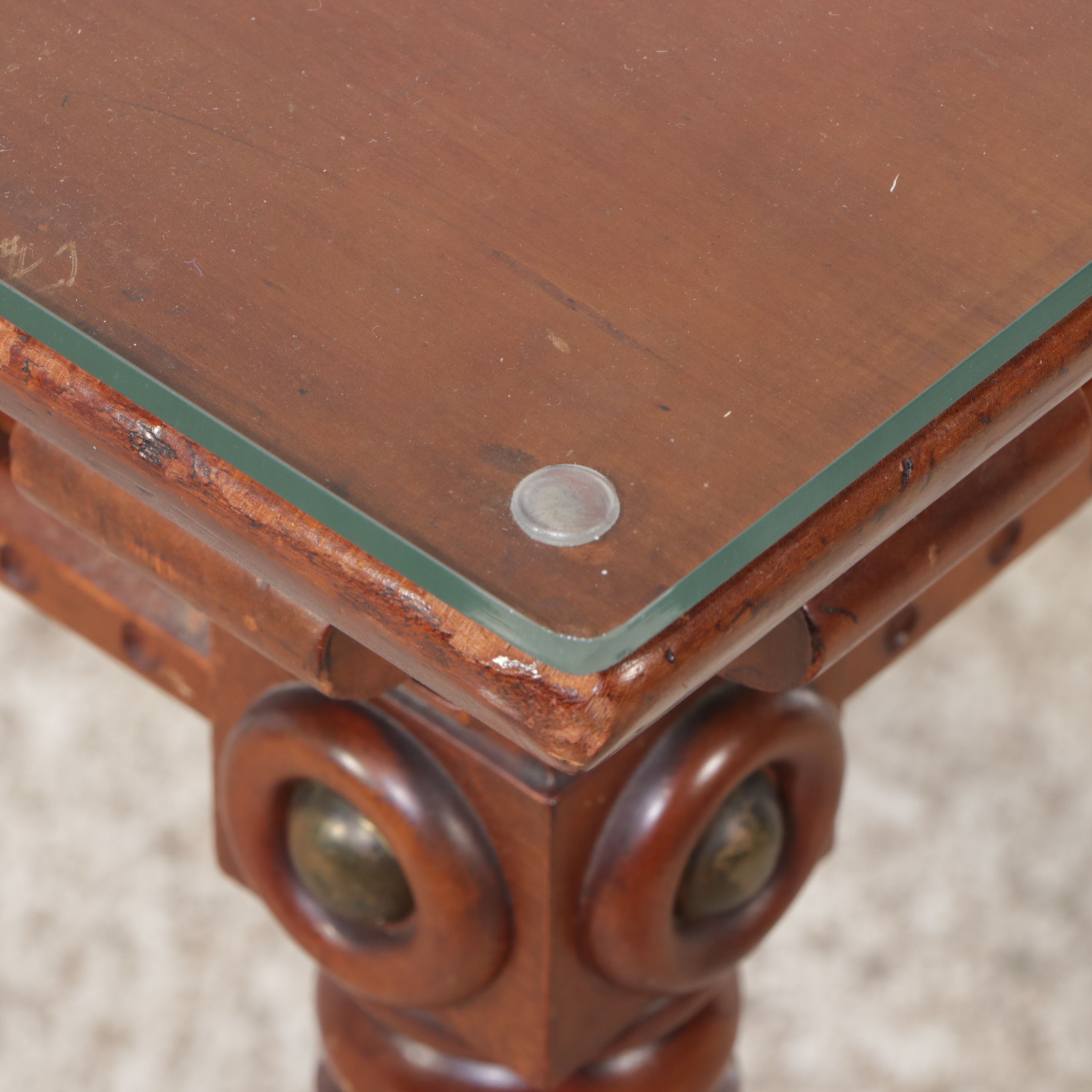 Victorian Style Mahogany Single-Drawer Writing Table
