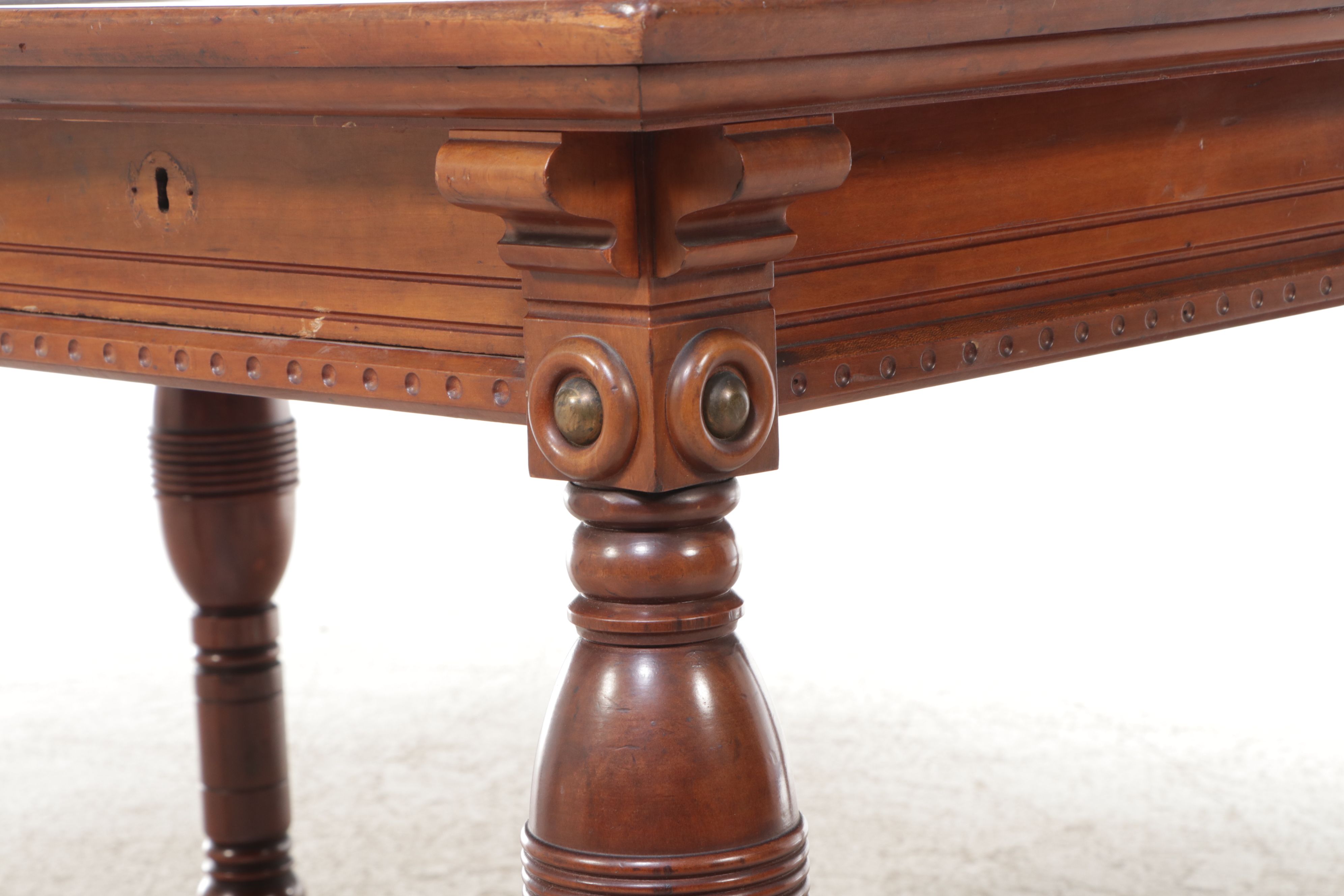 Victorian Style Mahogany Single-Drawer Writing Table