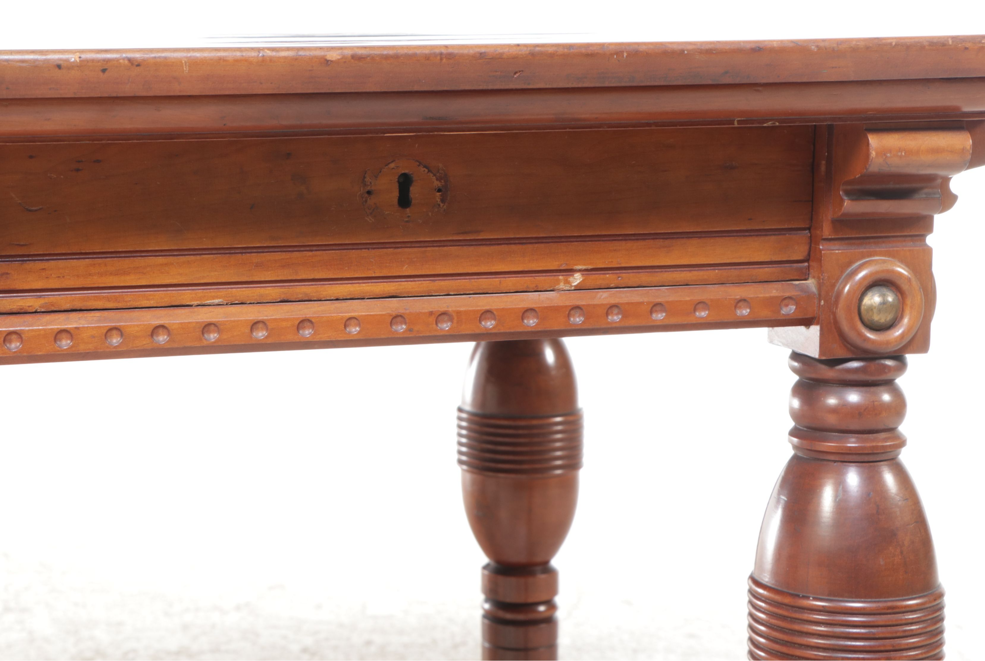 Victorian Style Mahogany Single-Drawer Writing Table