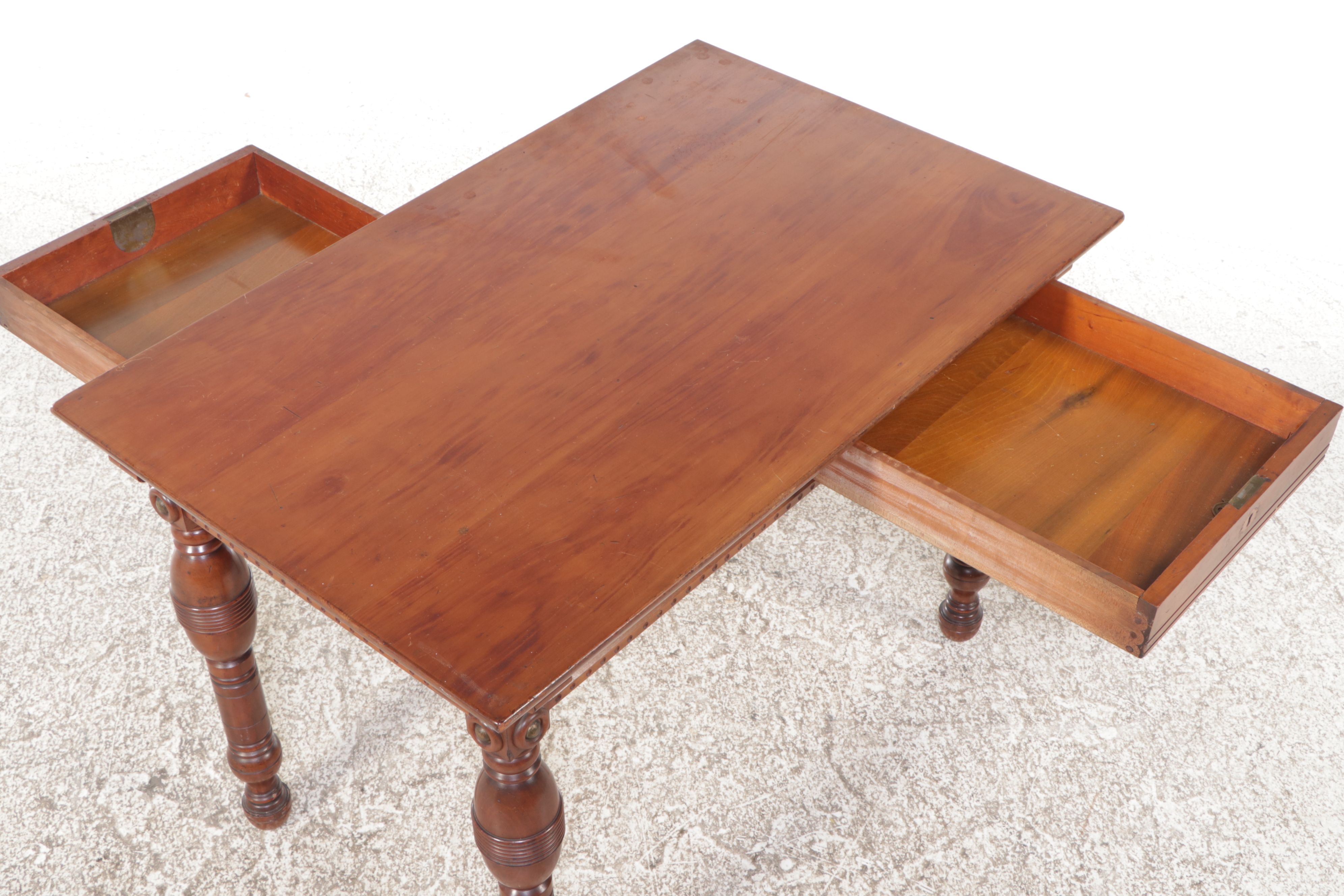 Victorian Style Mahogany Single-Drawer Writing Table