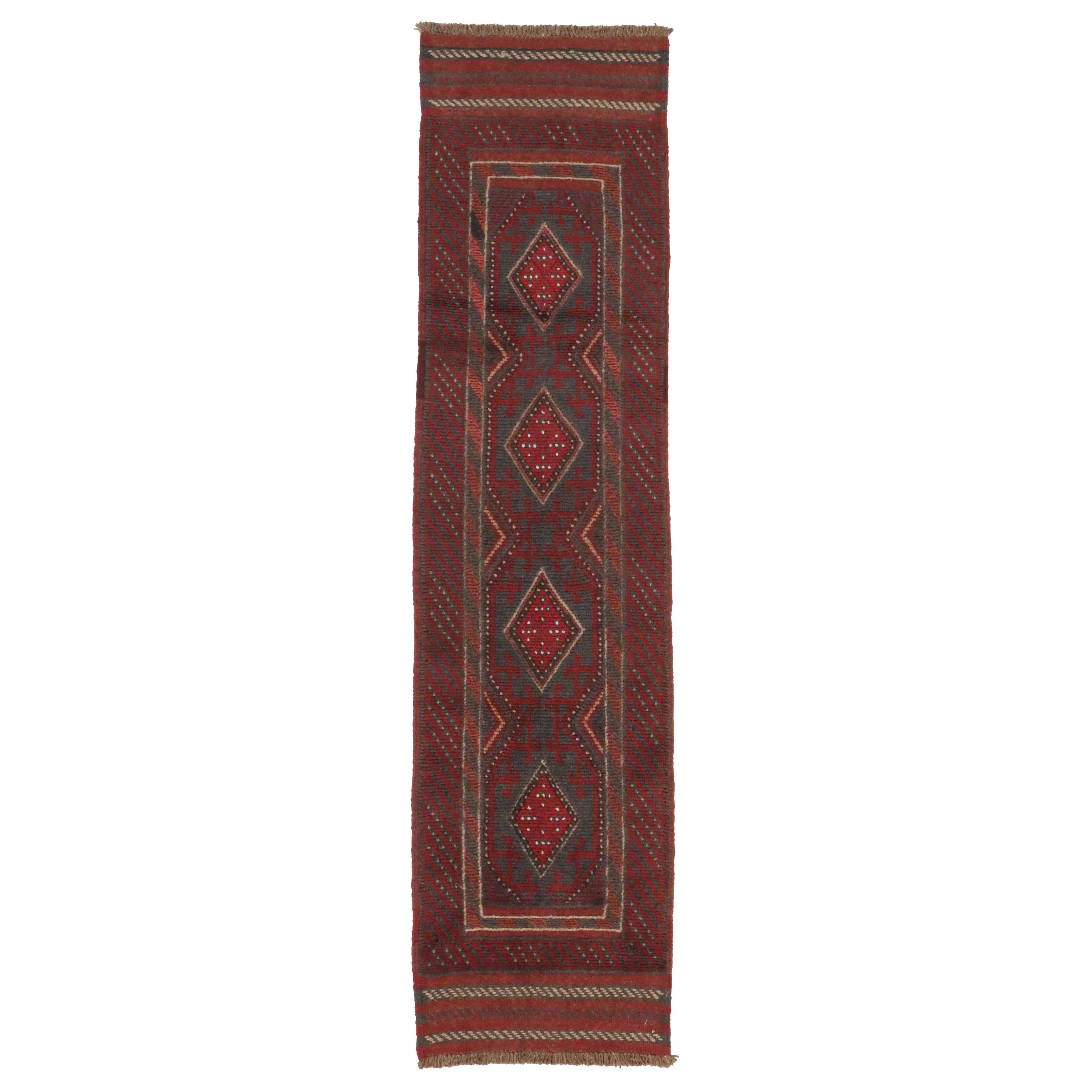 2' x 7'9 Handwoven Afghan Mashwani Carpet Runner