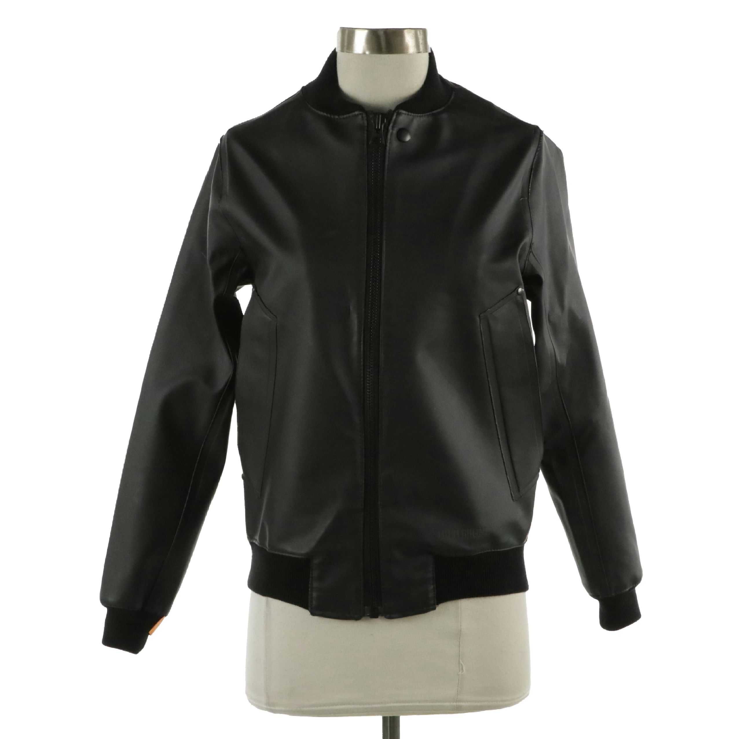 Men's Stutterheim Rubberized Raincoat Bomber Jacket