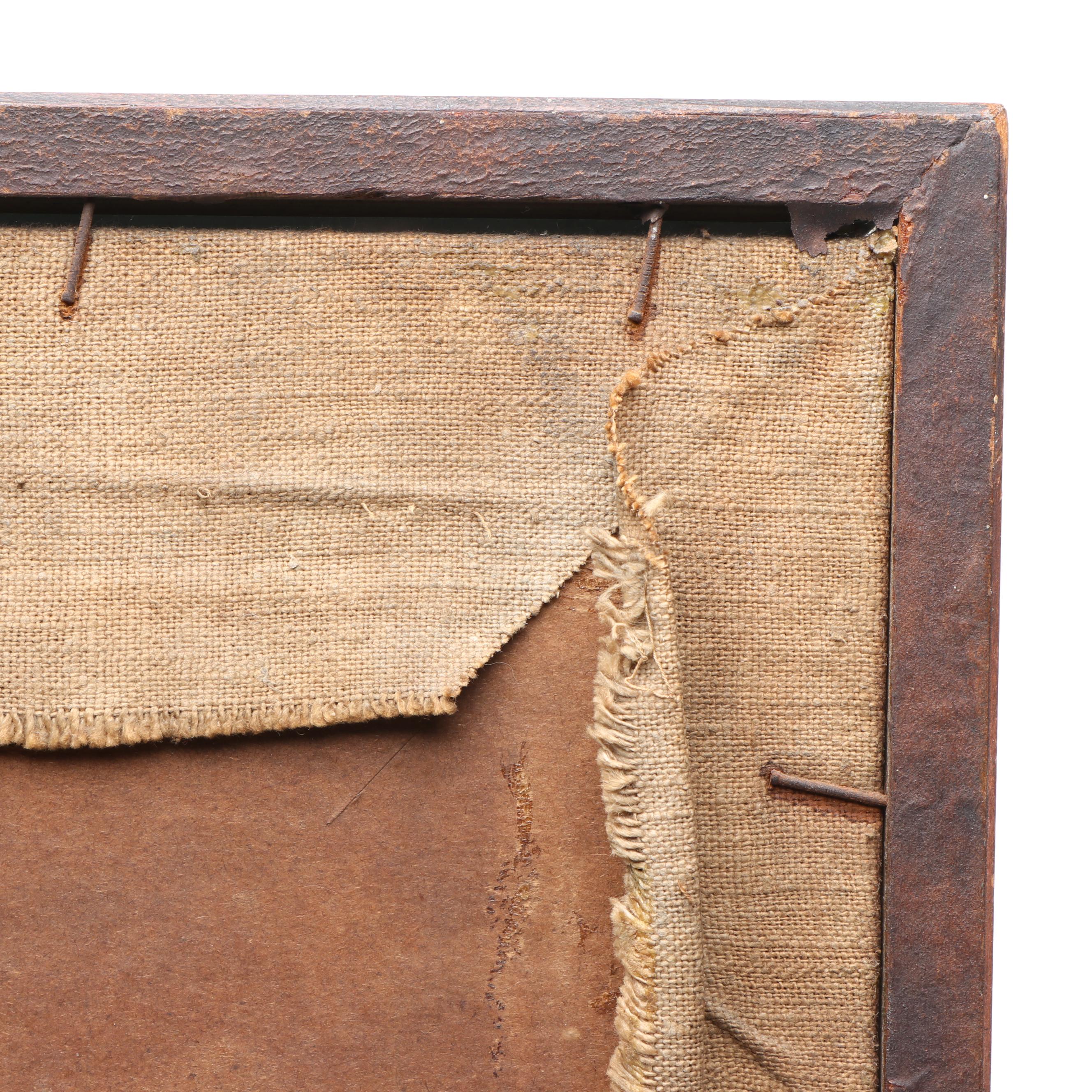 Handmade "Lots of Good Fish in the Sea" Satin Stitch Embroidery in Wood Frame