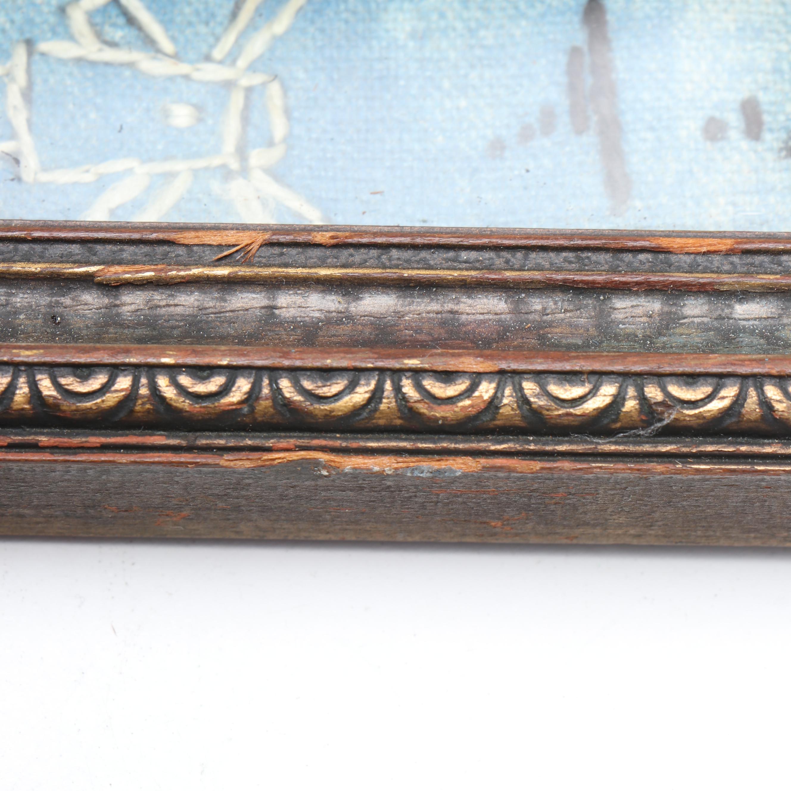 Handmade "Lots of Good Fish in the Sea" Satin Stitch Embroidery in Wood Frame