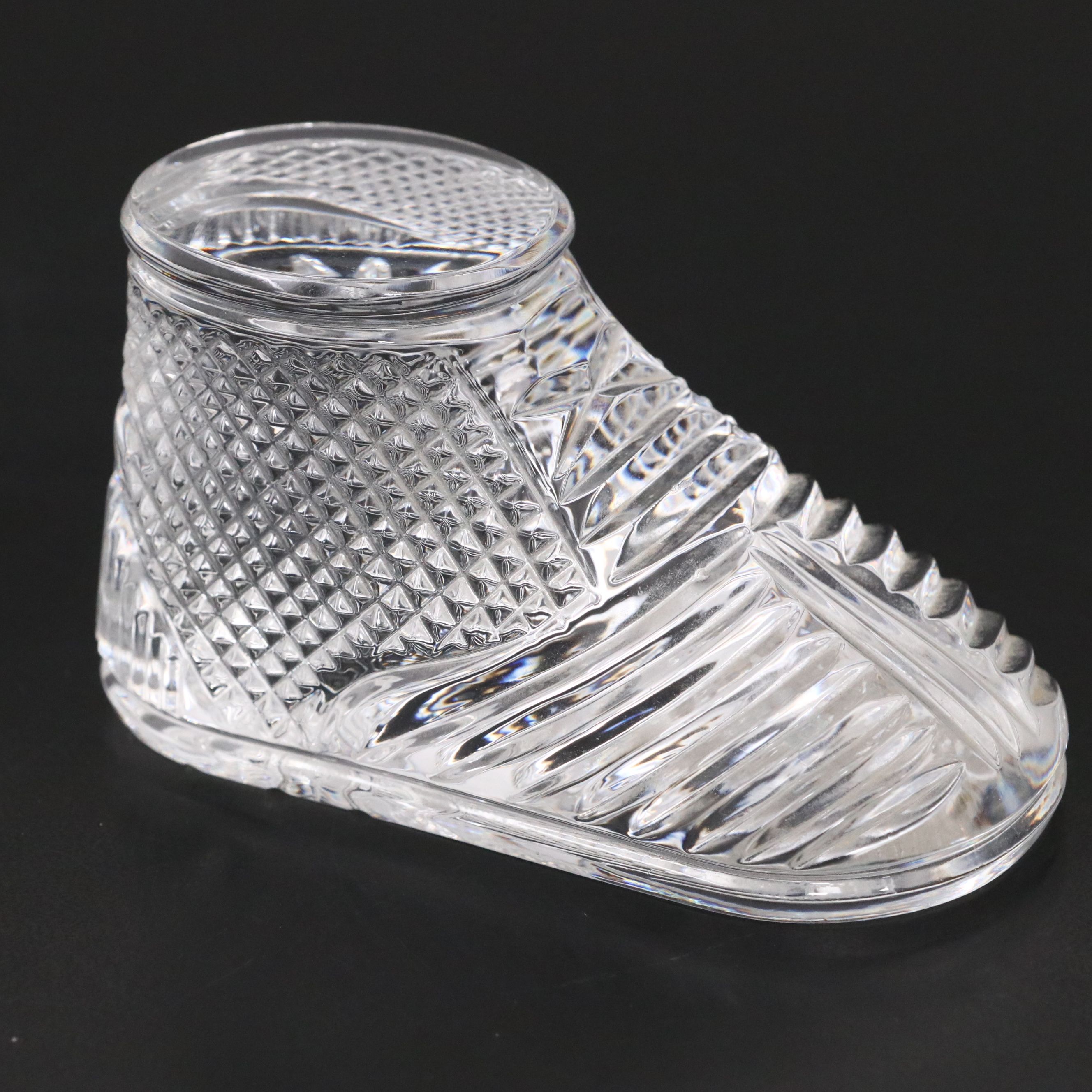 Waterford Crystal "Labrador Retriever" and "Baby Boot" Paperweights