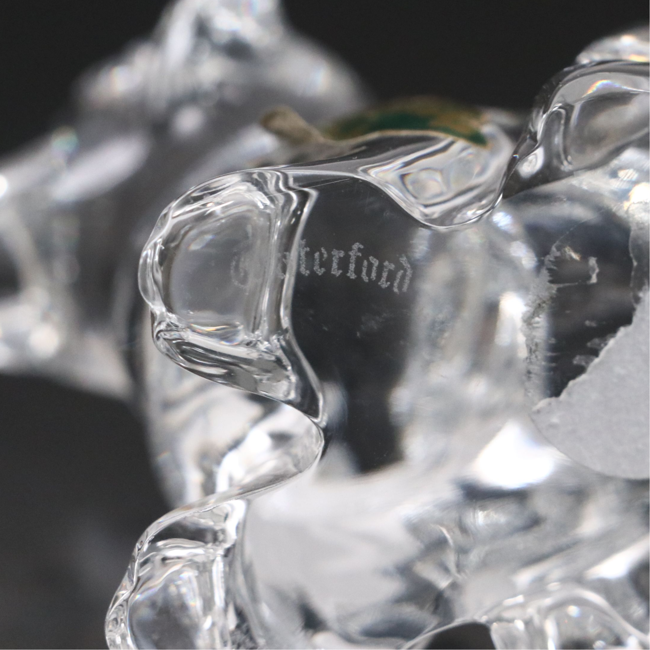 Waterford Crystal "Labrador Retriever" and "Baby Boot" Paperweights