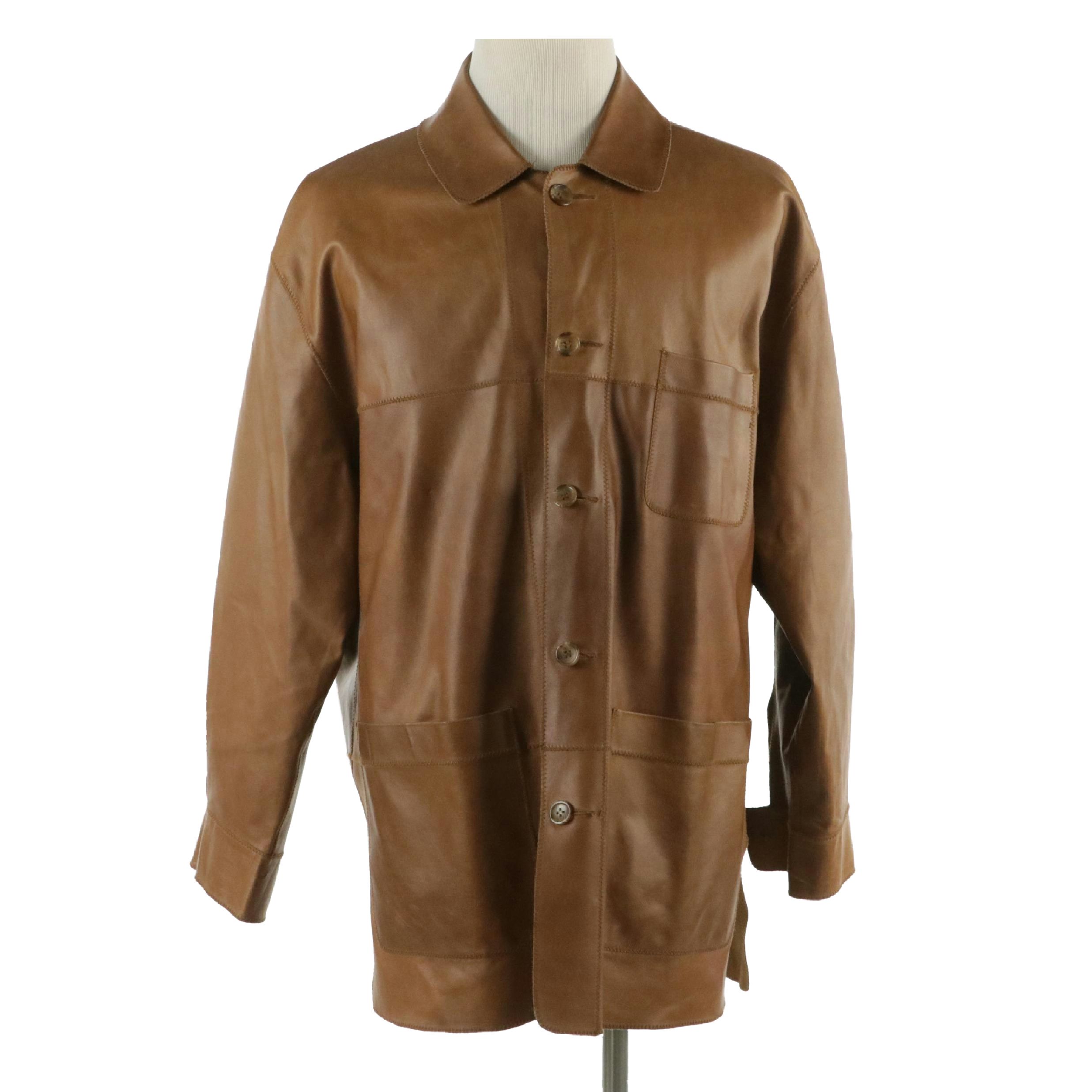 Men's Mark Shale Reversible Leather and Suede Jacket