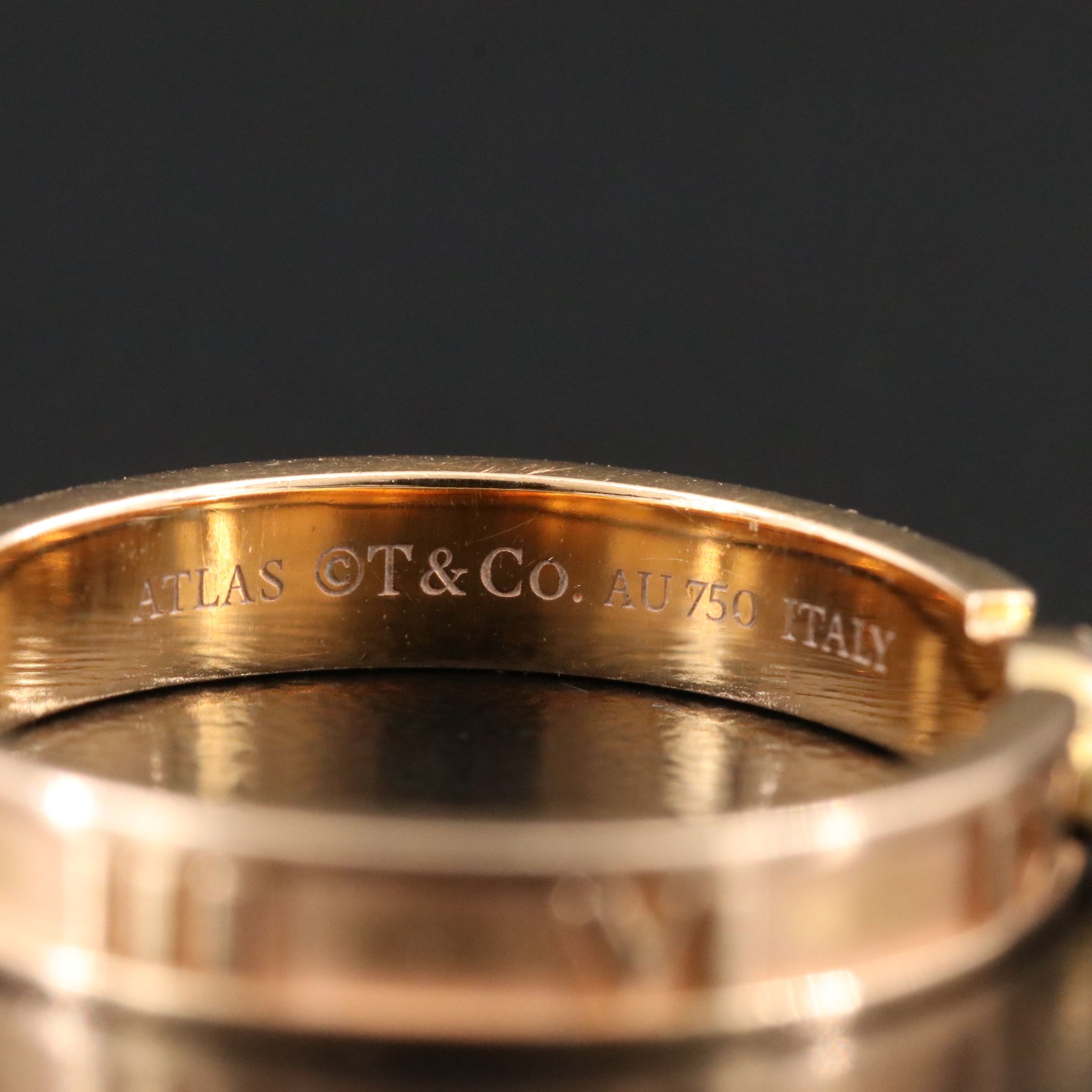 Tiffany & Co. Atlas 18K Rose Gold and Diamond Ring