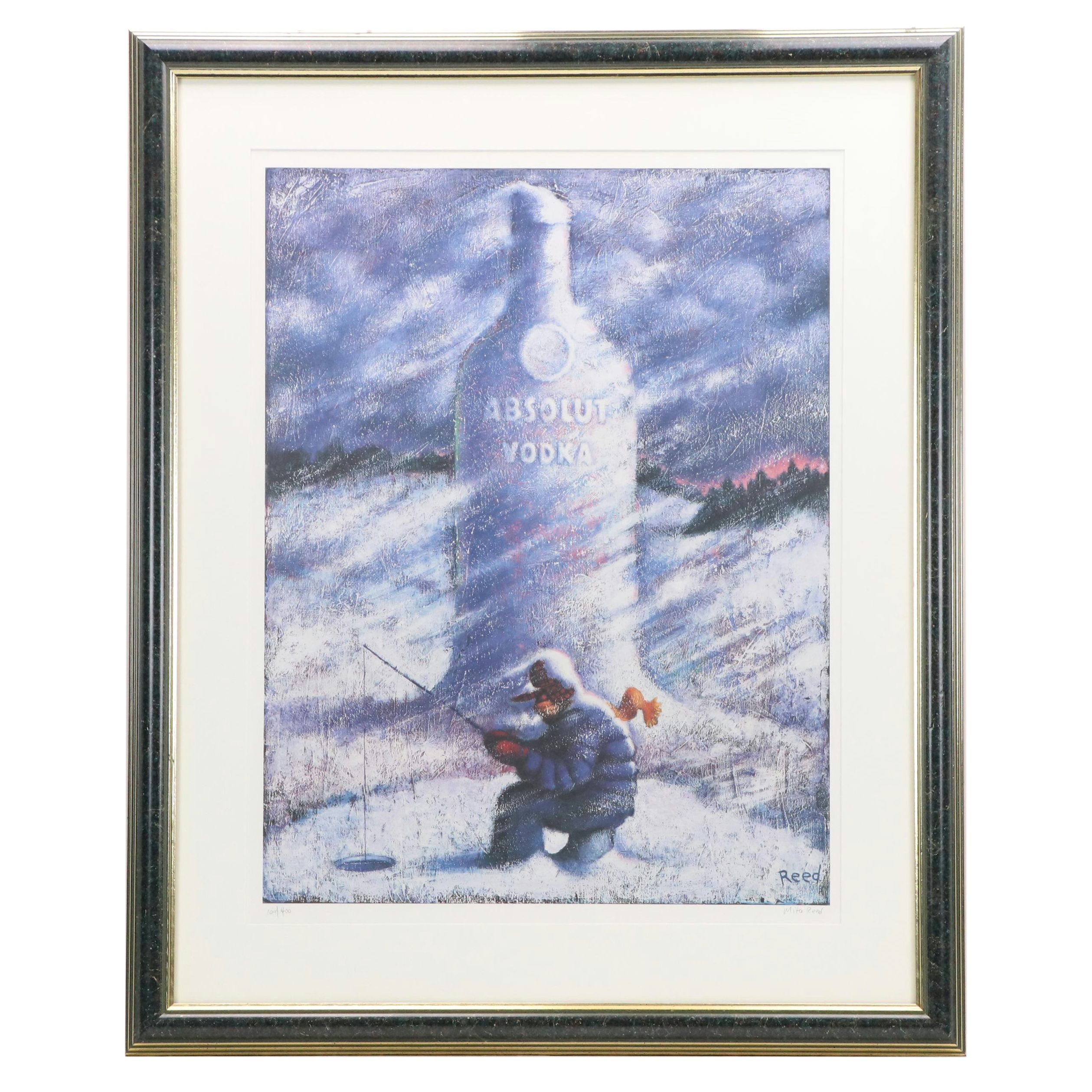 Mike Reed Offset Lithograph for Absolut Vodka Advertisement "Absolut Statehood"