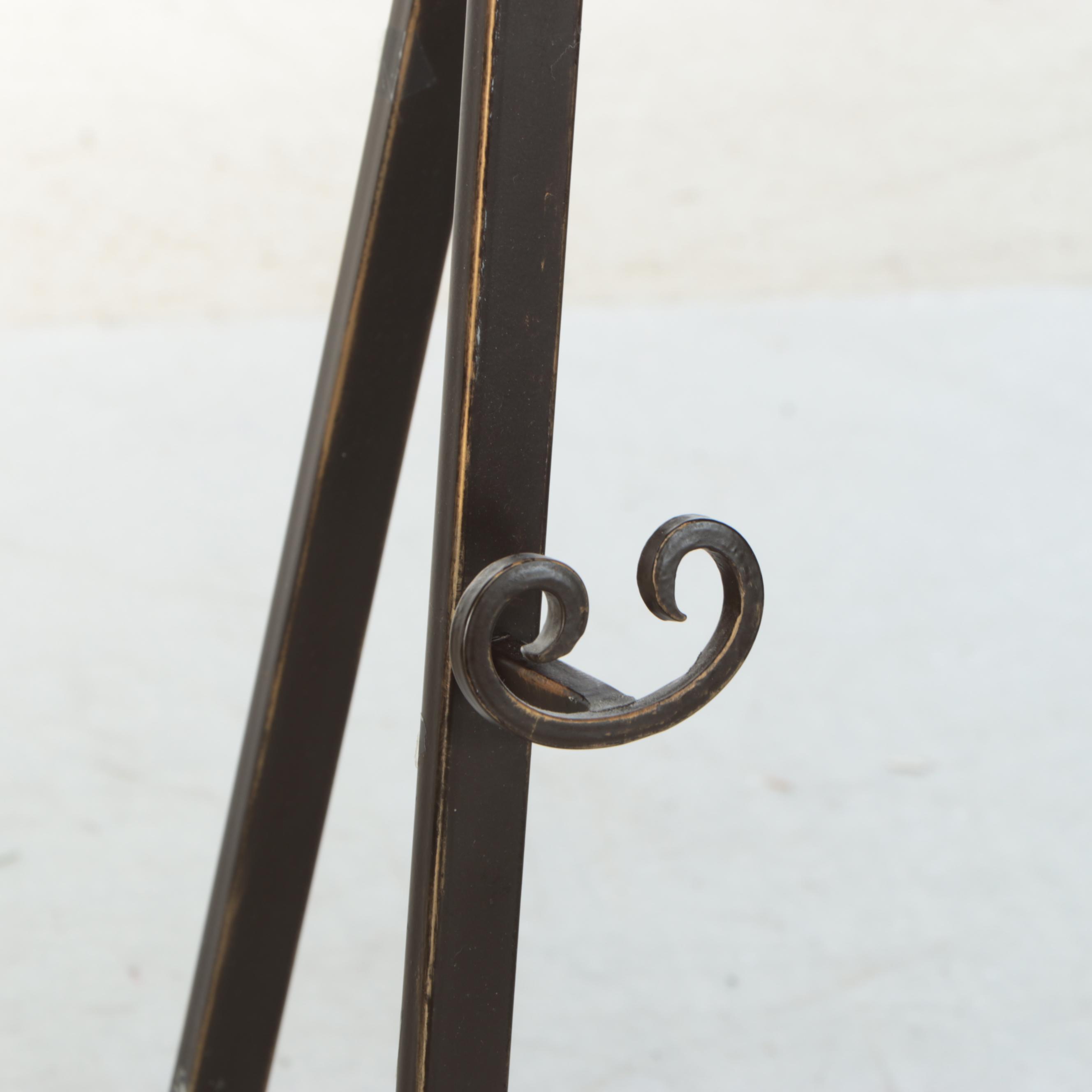 Contemporary Scrolled Metal Art Easel