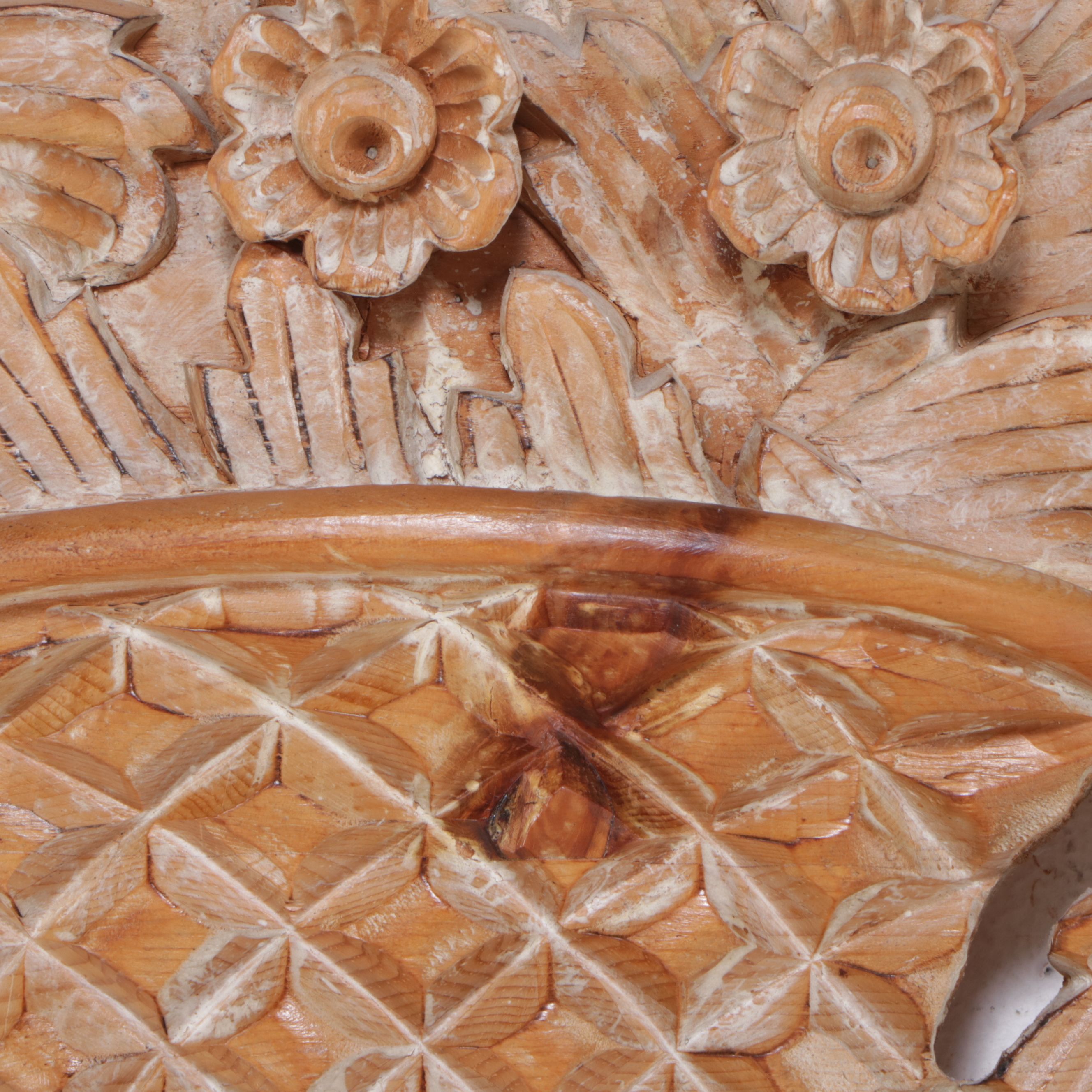 Italian Made Ethan Allen Louis XVI Carved Wood Wall Mirror, 21st Century