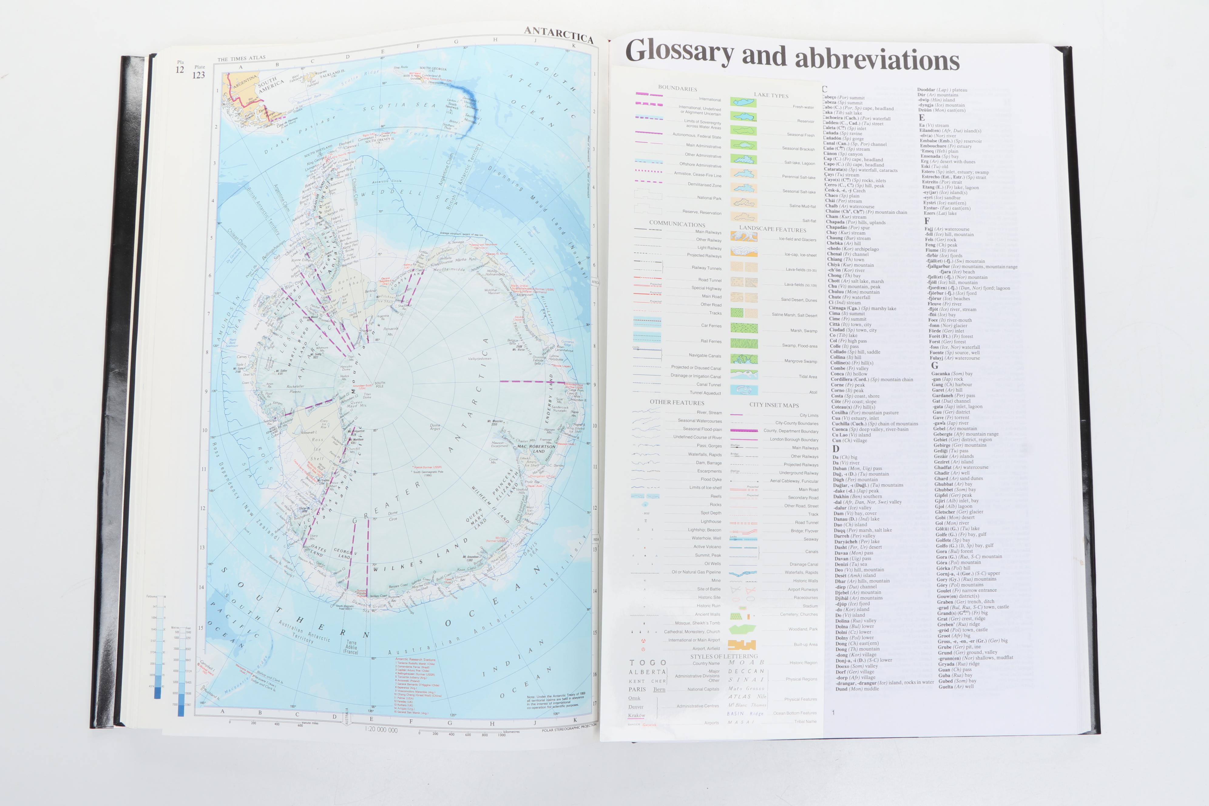 Ninth Edition "The Times Atlas of the World," 1994