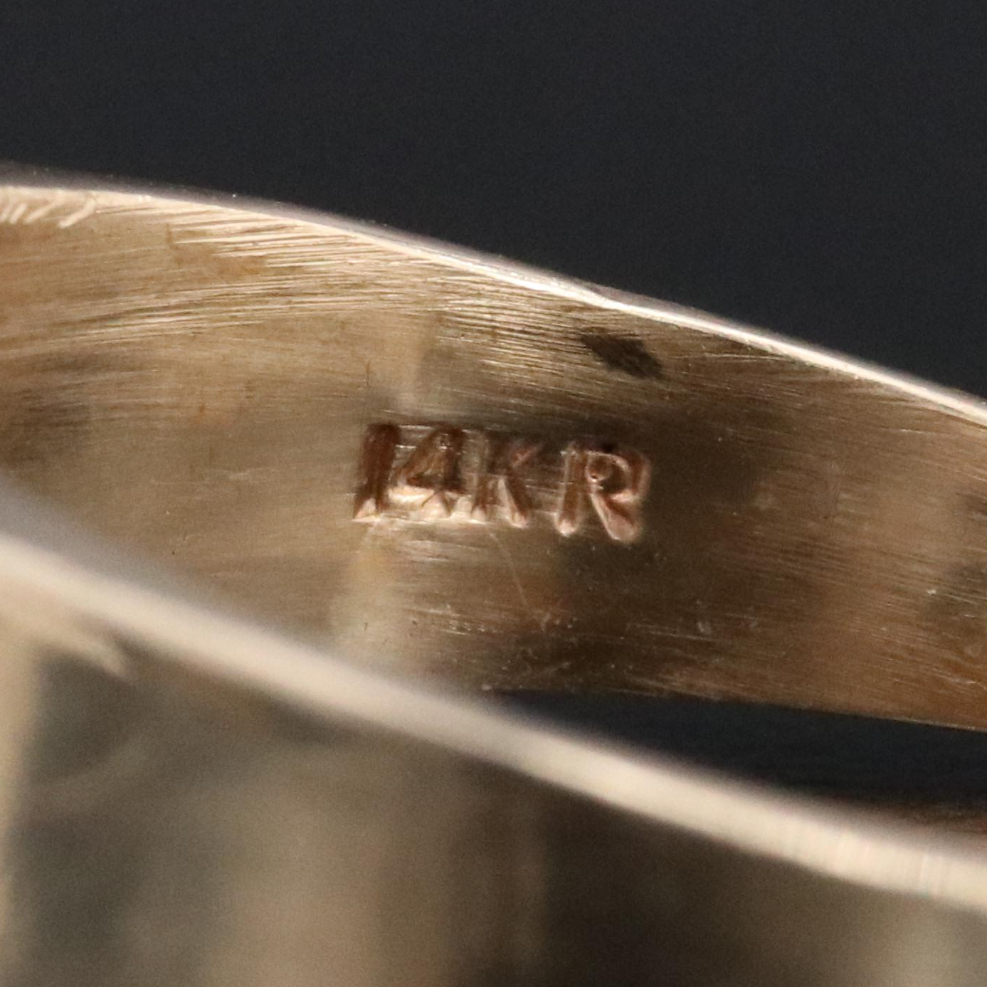 14K Amethyst and Diamond Ring