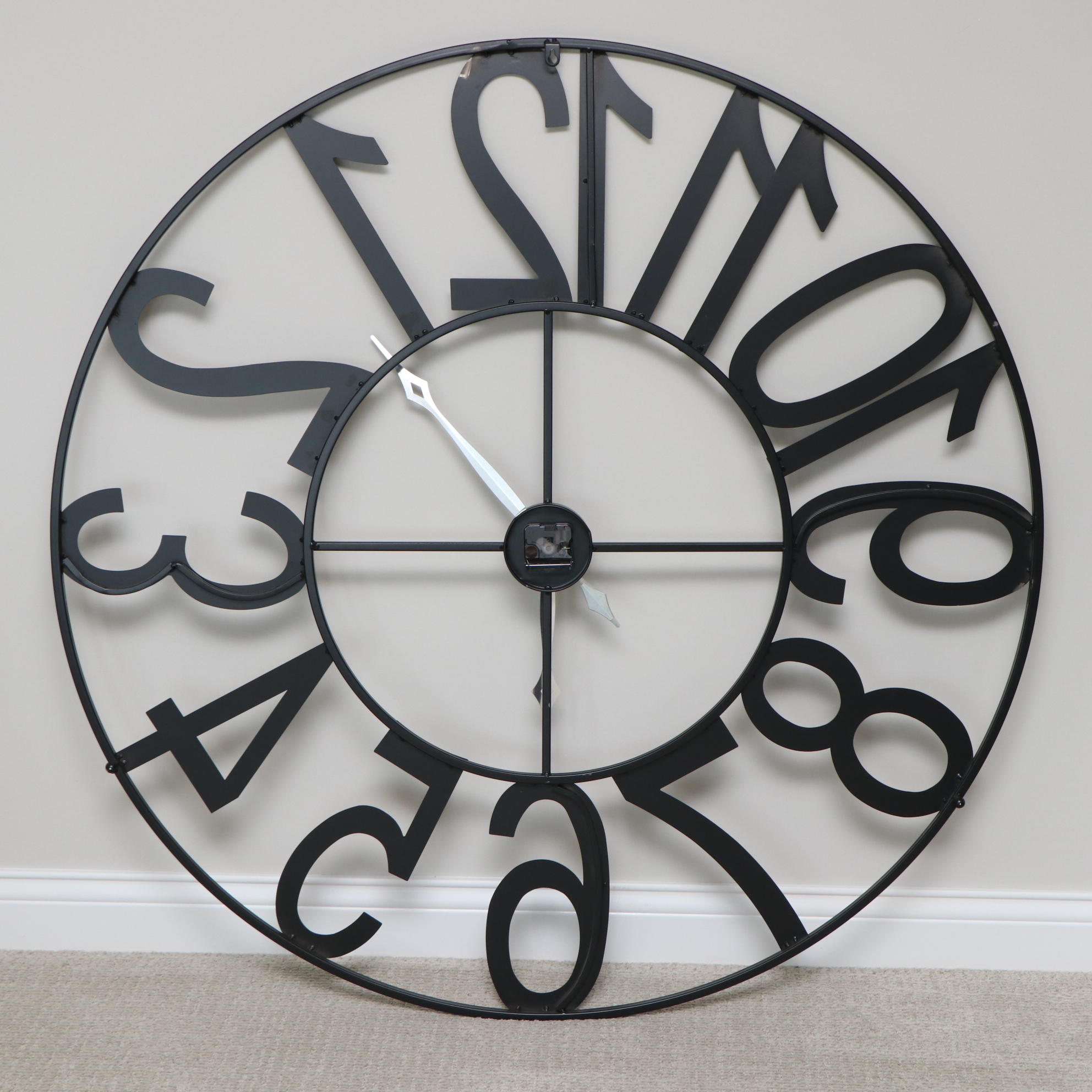 Metal Cut Out Wall Clock