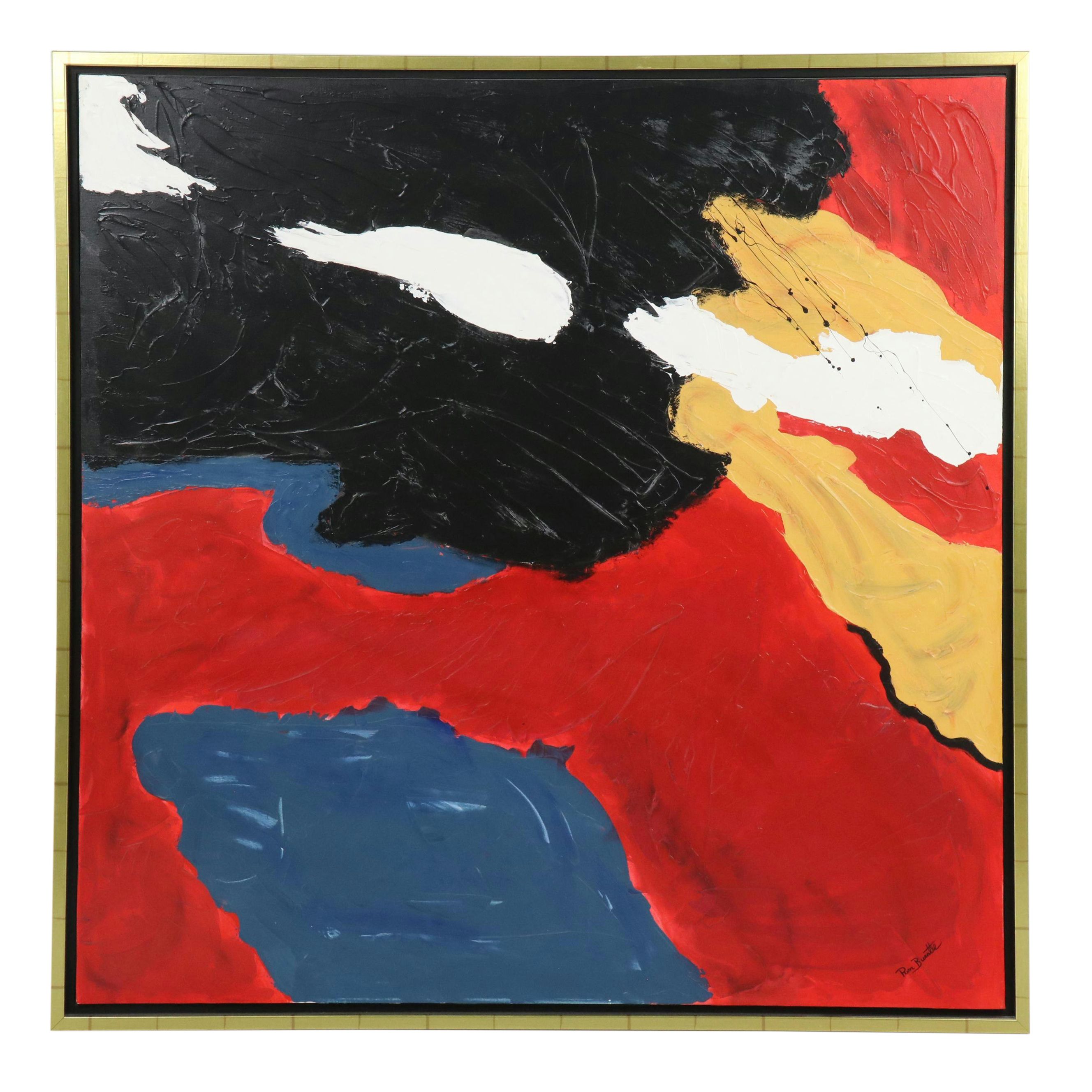 Ron Burnette Abstract Acrylic Painting