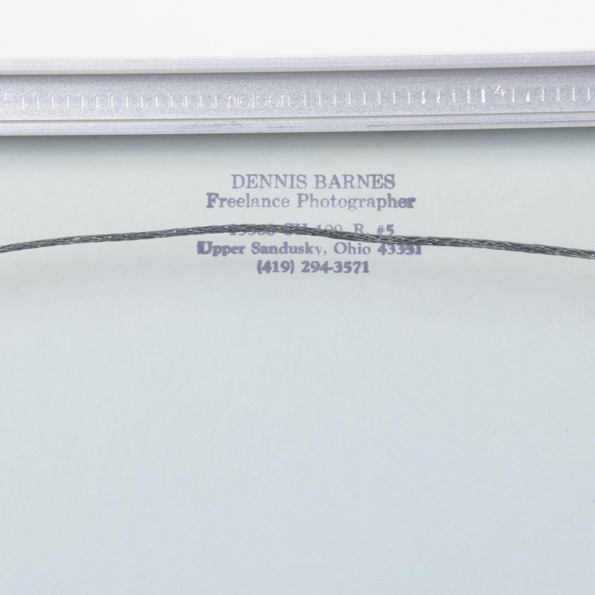 Dennis Barnes "Gathering Ice" Hand-Colored Photograph, 1986