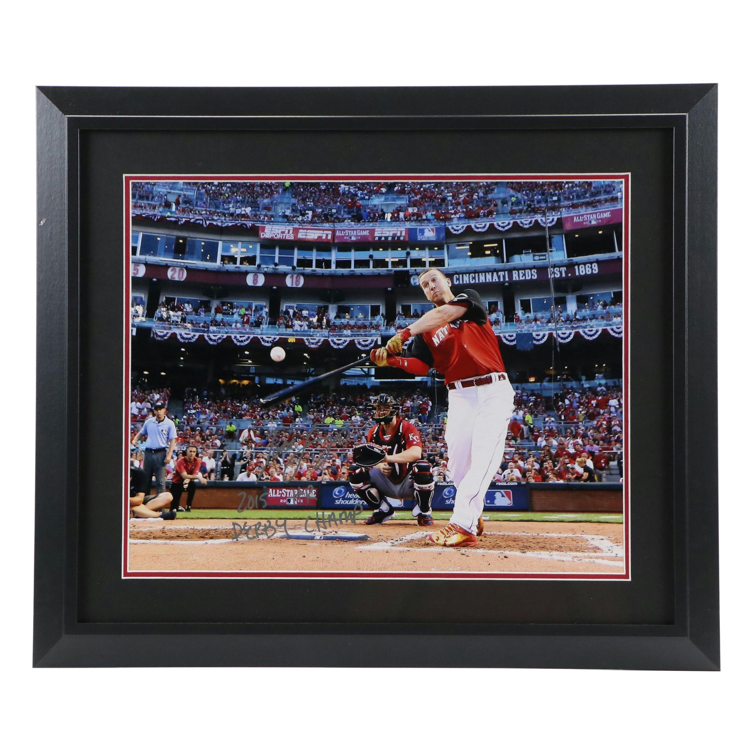 Todd Frazier Signed "2015 HR Derby Champ" Cincinnati Reds Print in Matted Frame
