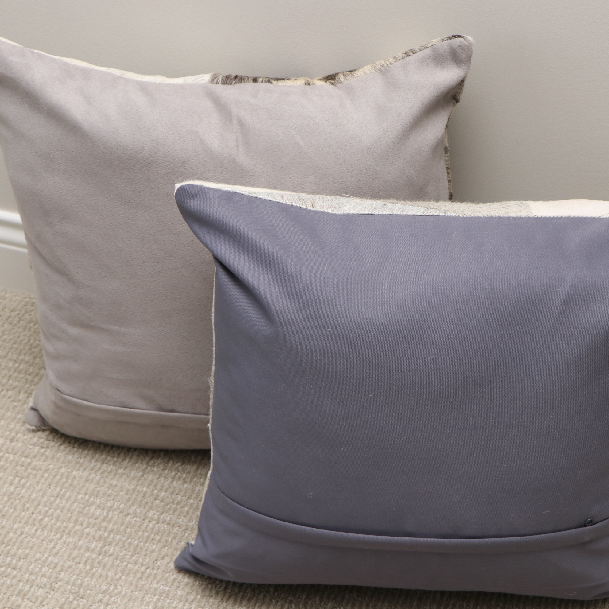 Surya Hide Pillows, Nicole Miller Faux Fur Throw and Other Pillows