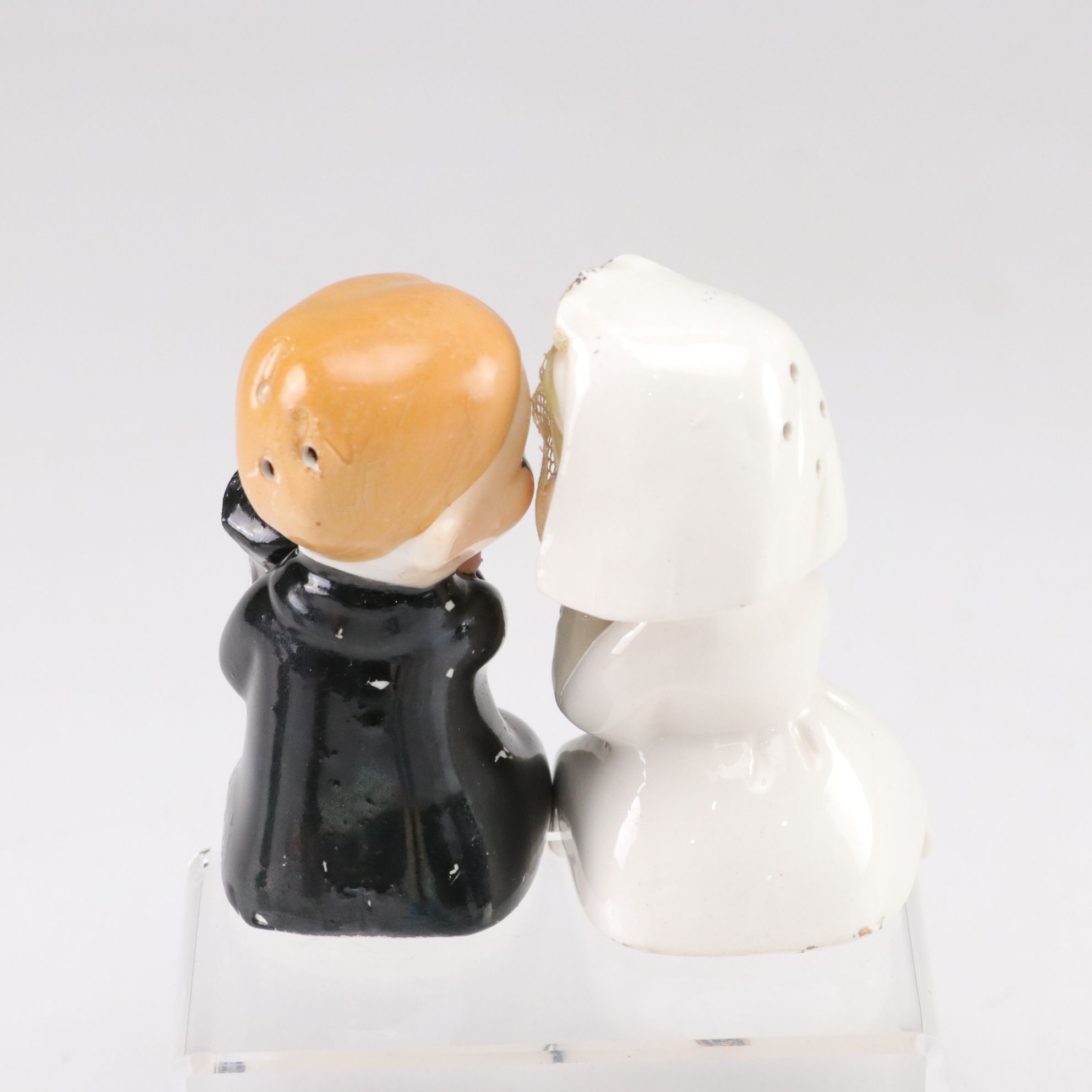 Bride & Groom Kissing Shakers with Southern Belle, Cut Crystal & More Shakers